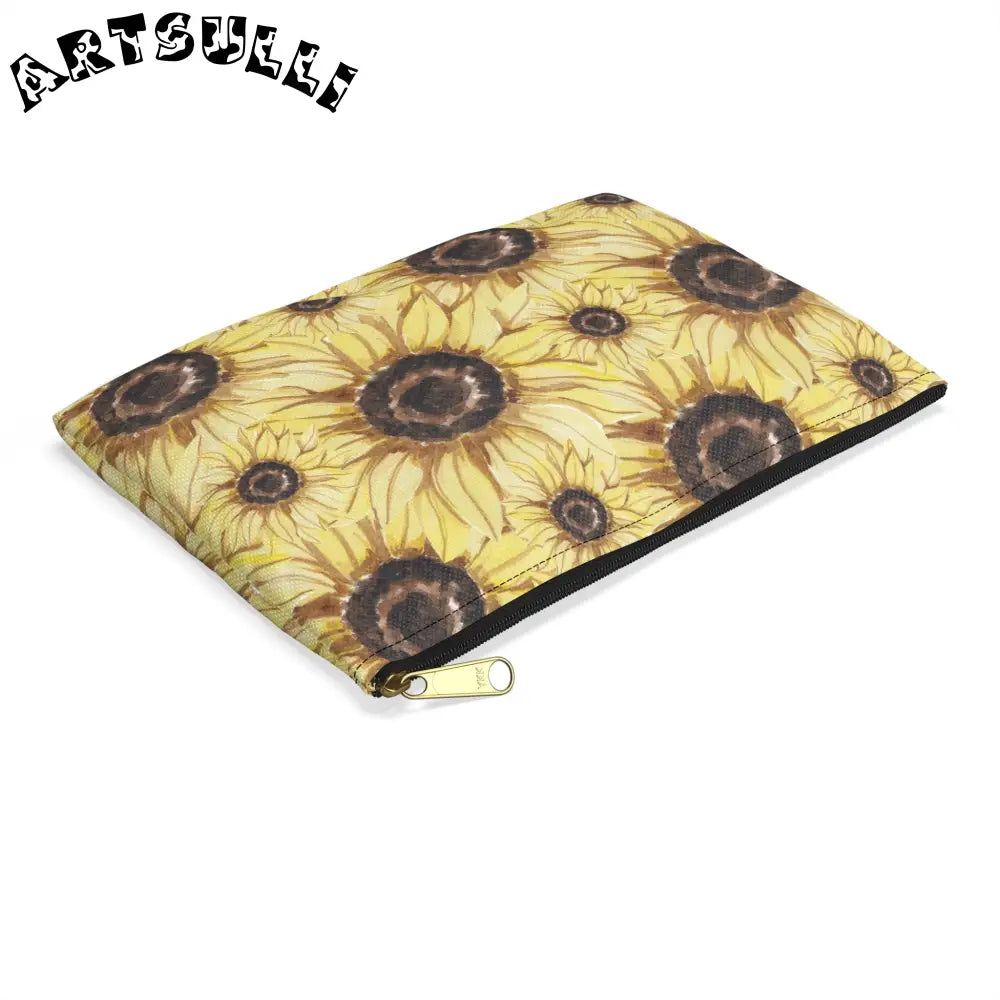 JAKKOUTTHEBXX Retro Anime Sunflower Accessory Pouch JAKKOUTTHEBXX