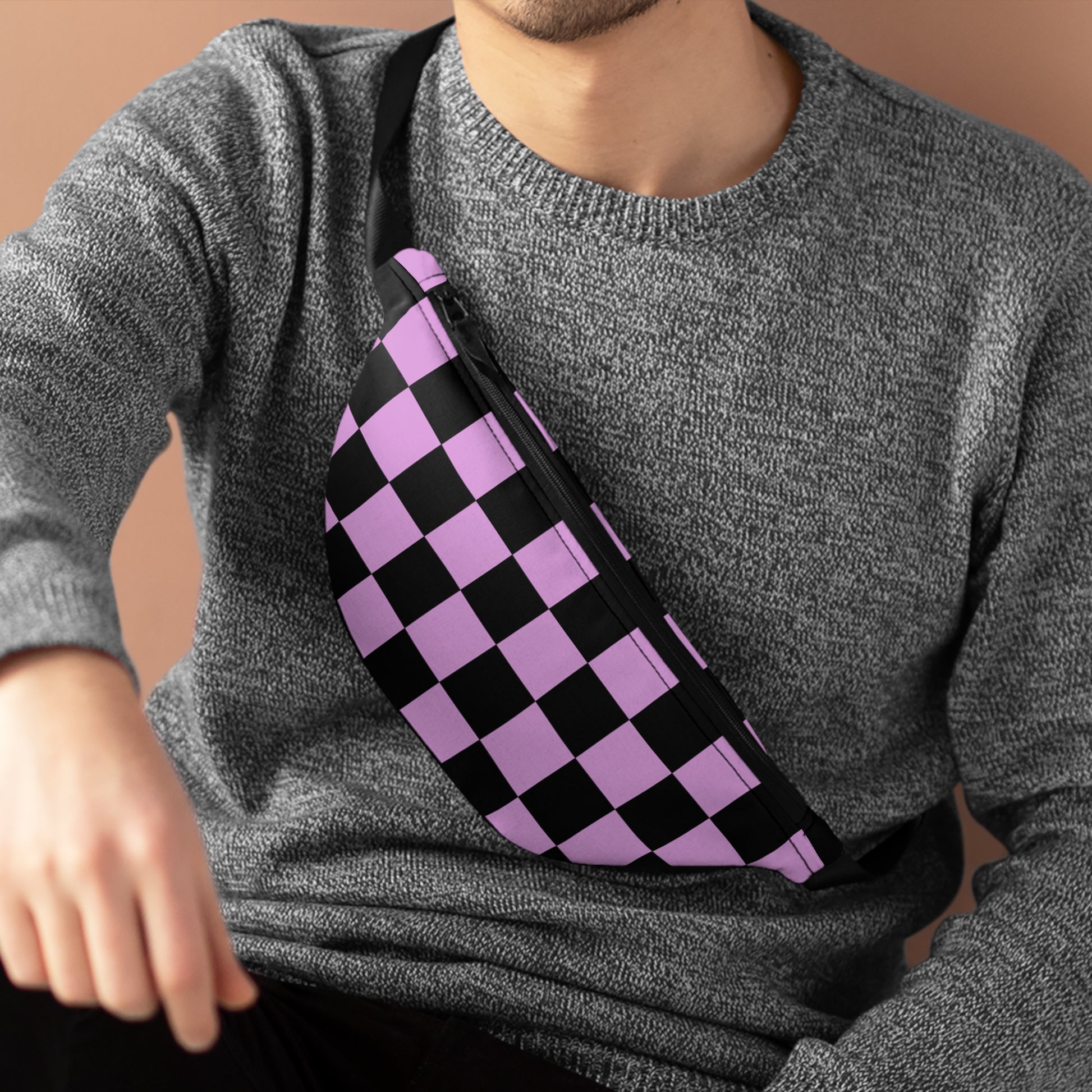 Pixel Punk Vision Fanny Pack, Artsulli - Art is Long, Life is Short, Bags, , , , , , , 