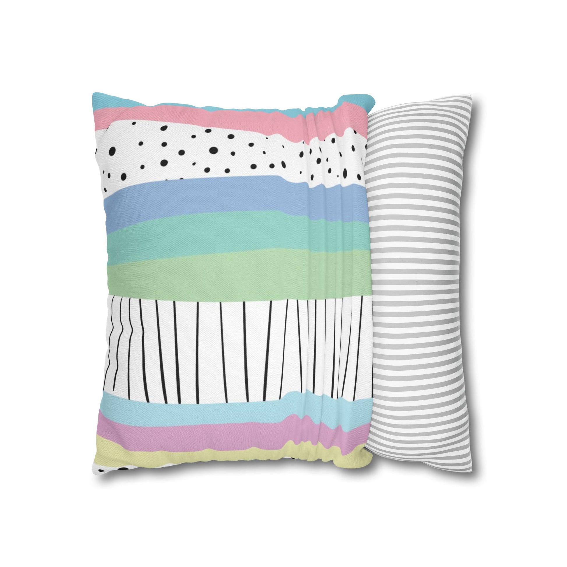 Spun Polyester Square Pillowcase, Artsulli - Art is Long, Life is Short, Home Decor, , , , , , , 