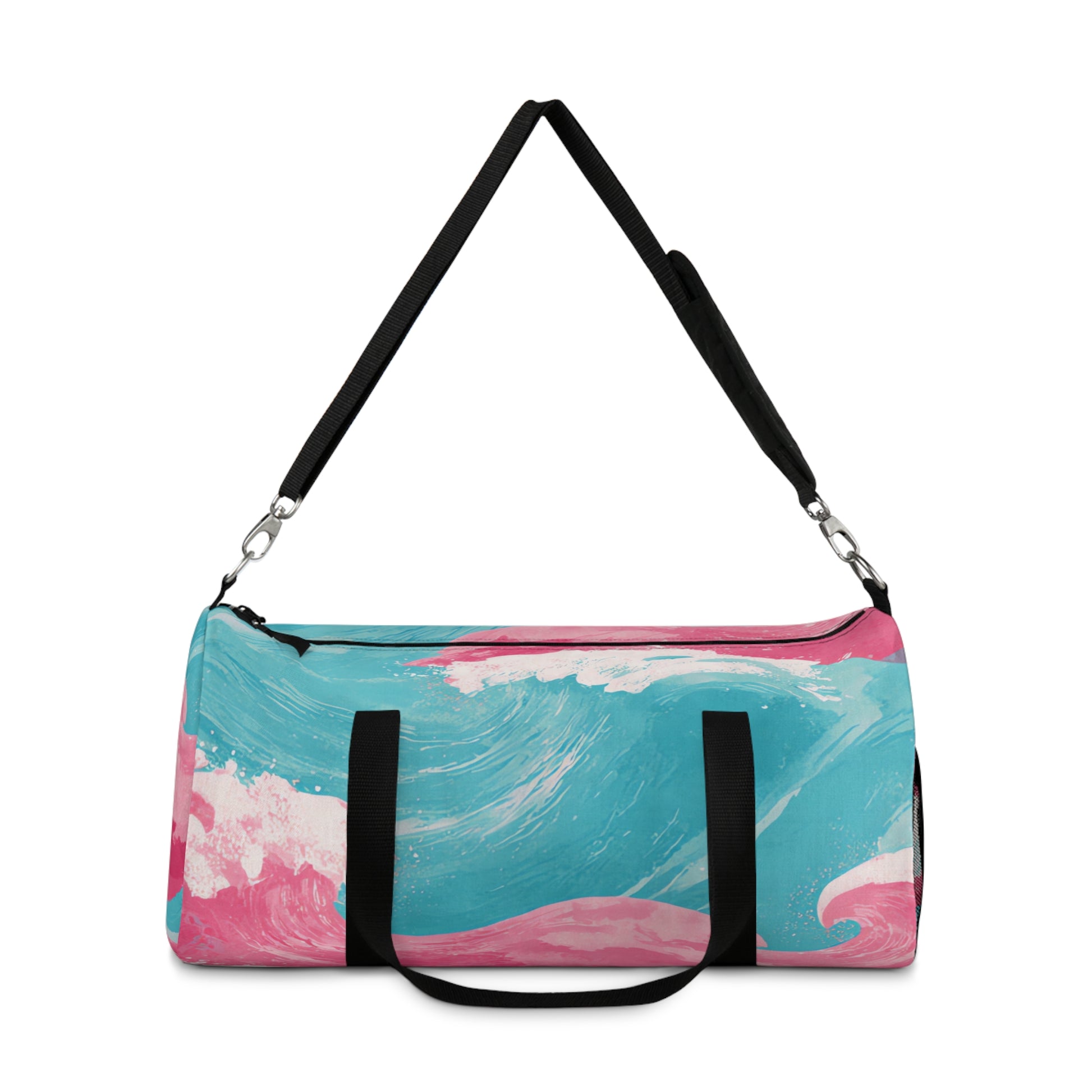 The Great Pastelwave II Pink and Blue Duffel Bag, Artsulli - Art is Long, Life is Short, Bags, , , , , , , 