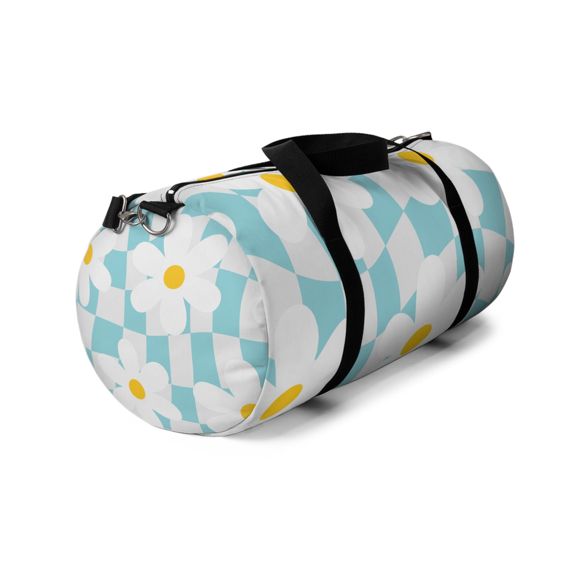 Trippy Check Garden Duffel Bag, Artsulli - Art is Long, Life is Short, Bags, , , , , , , 