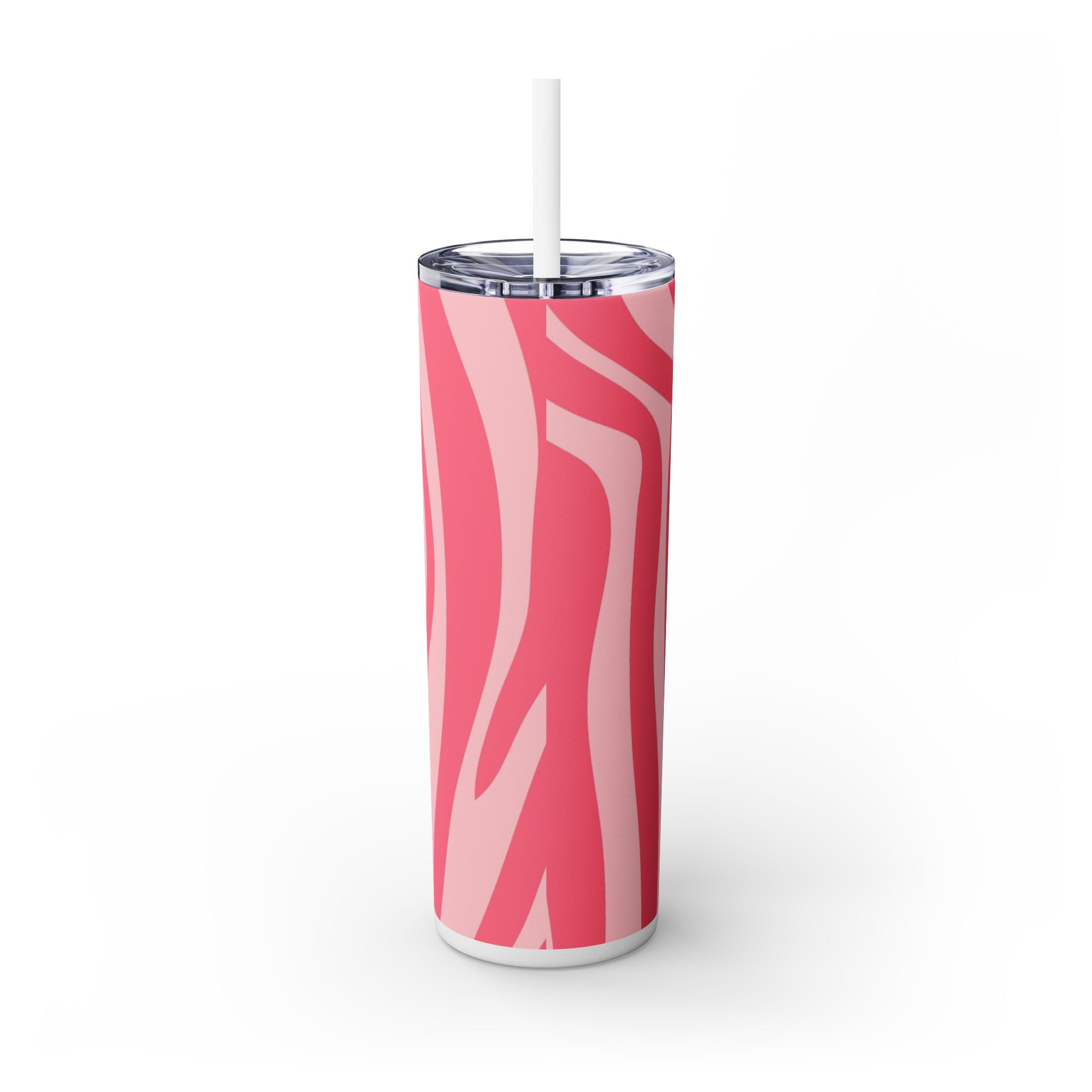 Nagels Pink Zebra Skinny Tumbler with Straw, 20oz, Artsulli - Art is Long, Life is Short, Mug, , , , , , , 