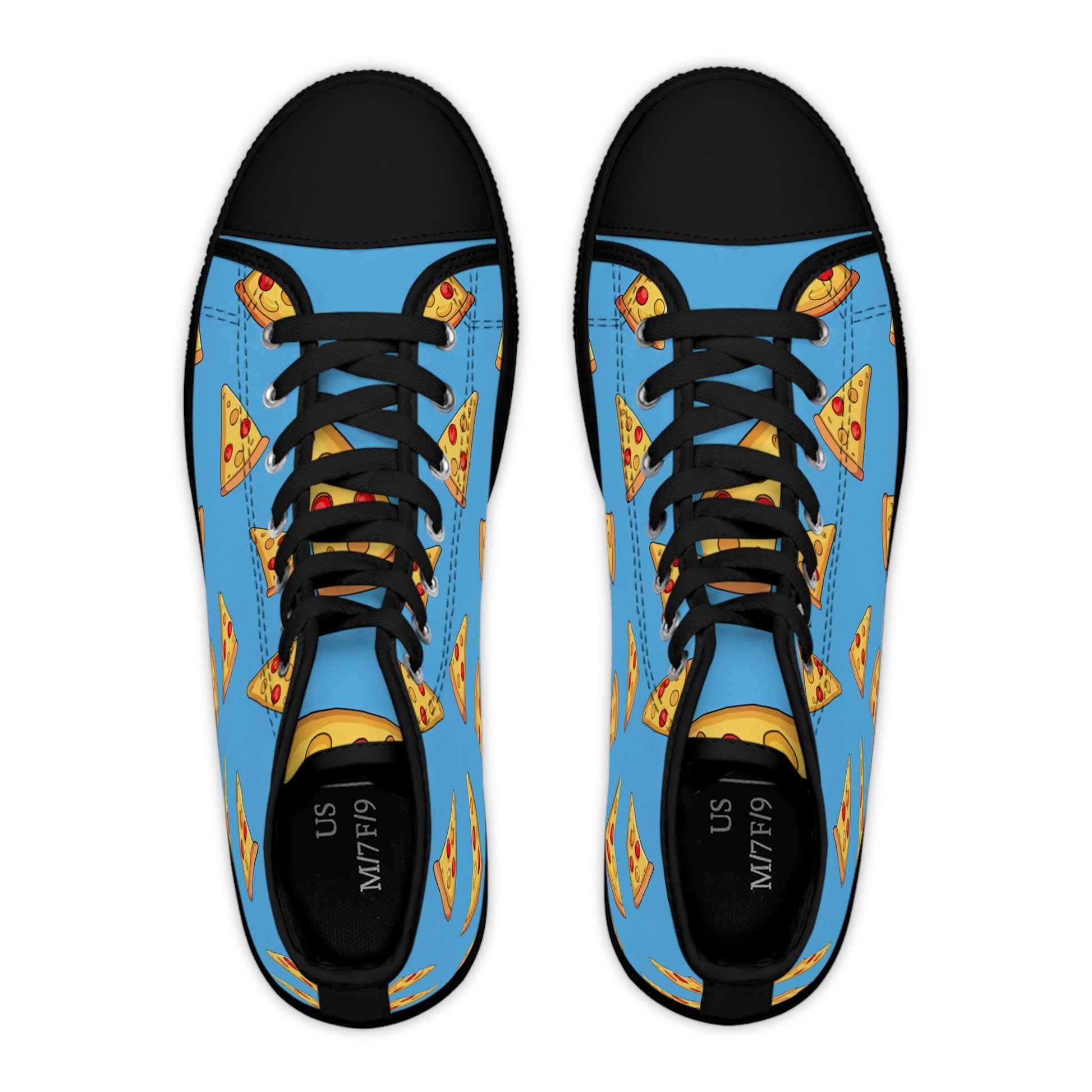 Blue Pizza Dreamscape Women's High Top Sneakers, Artsulli - Art is Long, Life is Short, Shoes, , , , , , , 