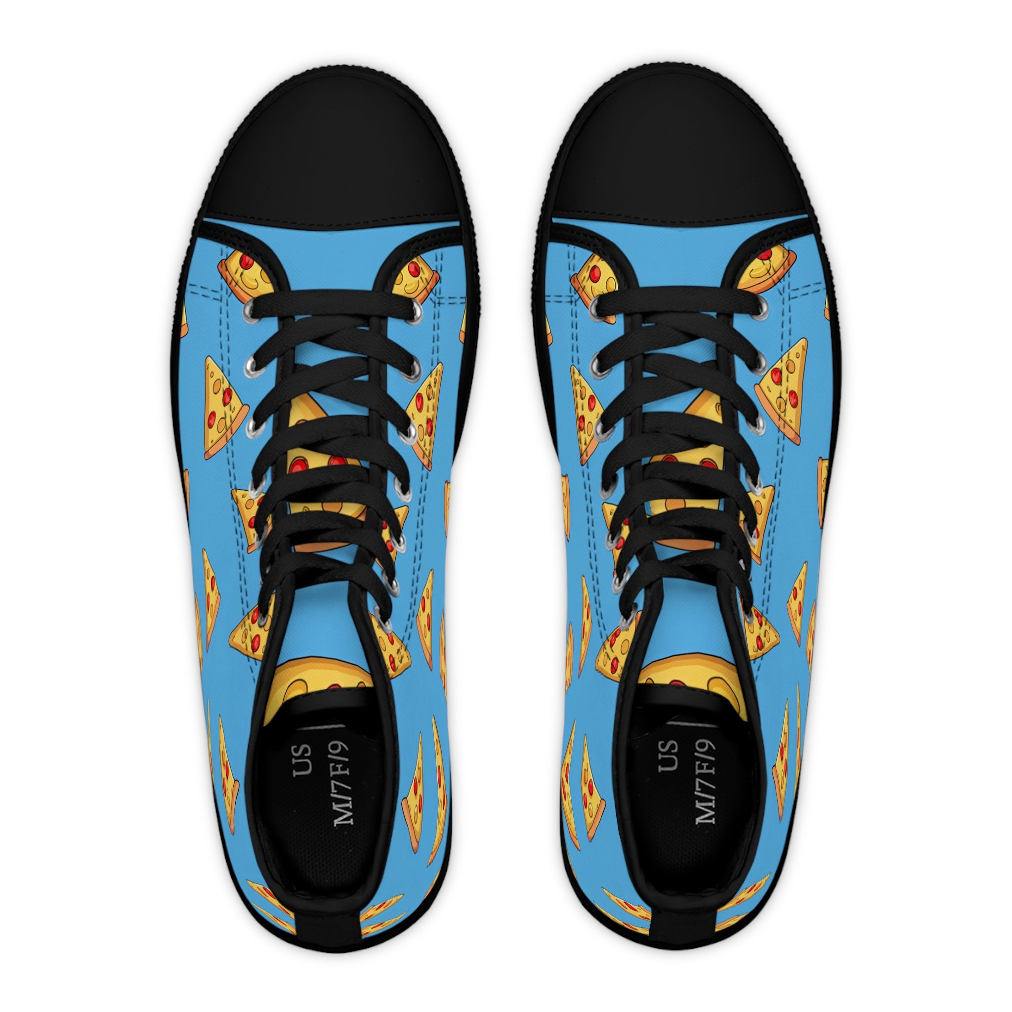 Blue Pizza Dreamscape Women's High Top Sneakers, Artsulli - Art is Long, Life is Short, Shoes, , , , , , , 
