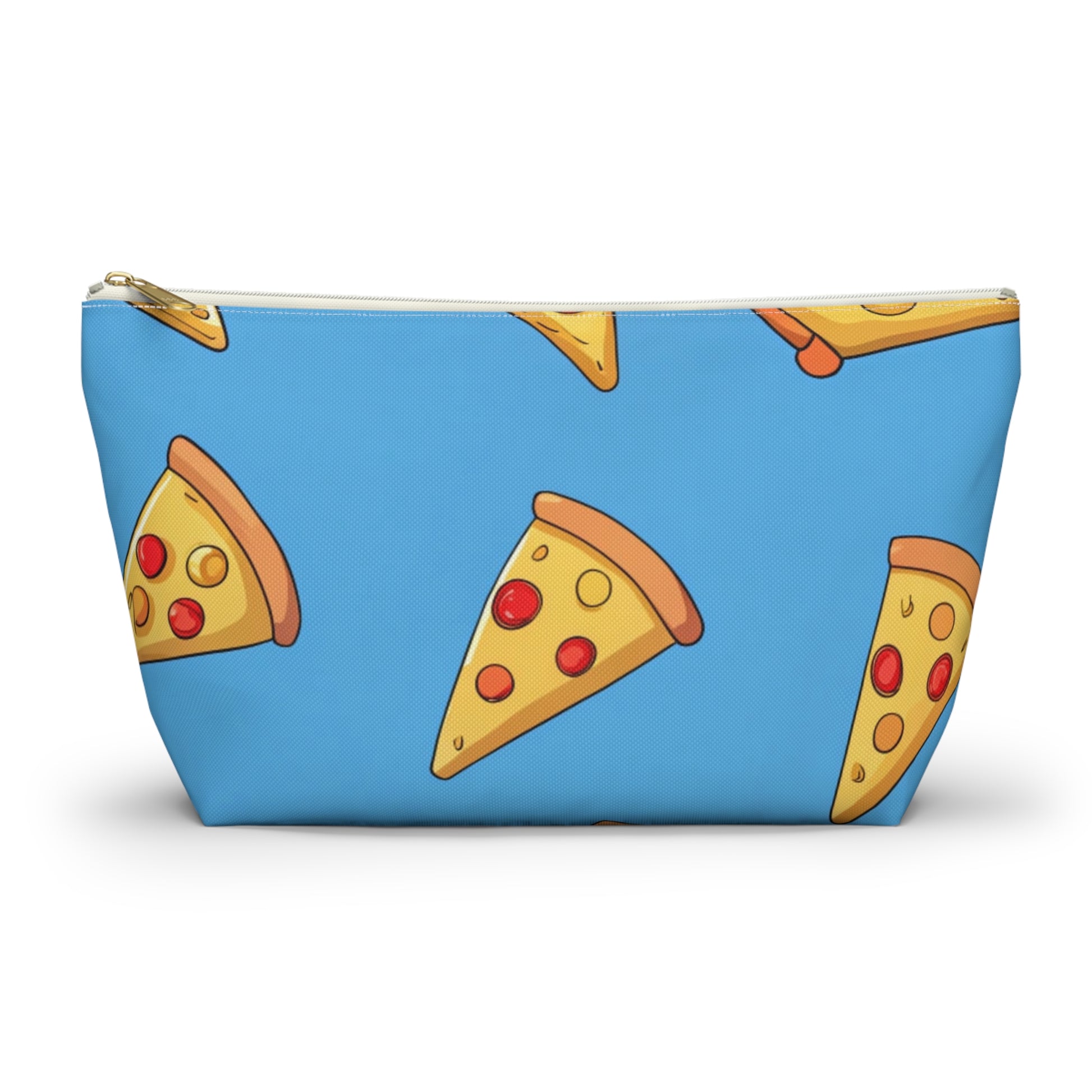 Blue Pizza Dreamscape Accessory Pouch w T-bottom, Artsulli - Art is Long, Life is Short, Bags, Size, Large, Color, White zipper, , , 12773878850166183481