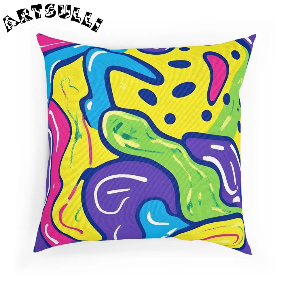 JAKKOUTTHEBXX Colorful Abstract Art Cotton Drill Pillow 2025