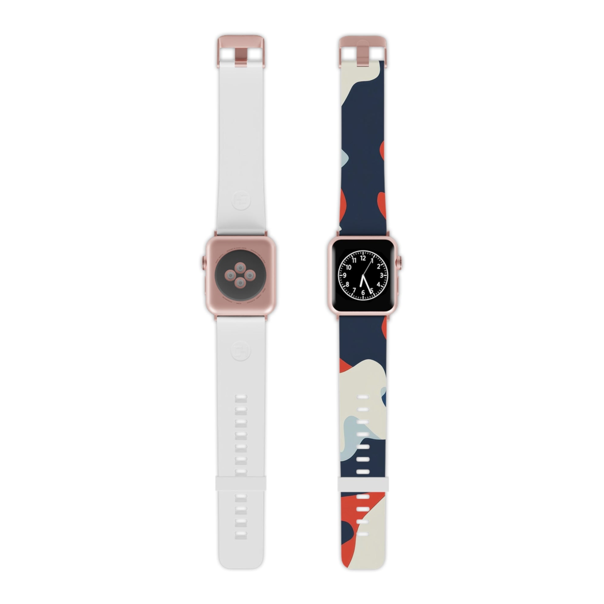 Camo Ghosts Watch Band for Apple Watch, Artsulli - Art is Long, Life is Short, Accessories, Size, 8'' × 0.75'' / 42 - 44 mm, Color, Rose Gold, , , 15960702318620
