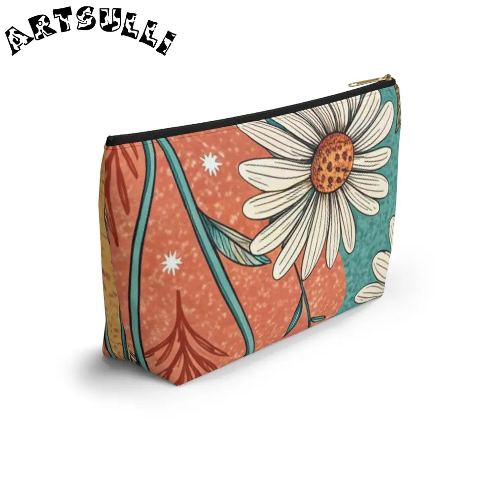 JAKKOUTTHEBXX Retro Daisy Dream Accessory Pouch w T-bottom