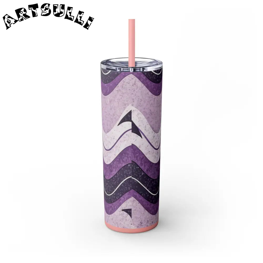 JAKKOUTTHEBXX Bat Wave Skinny Tumbler with Straw 20oz JAKKOUTTHEBXX