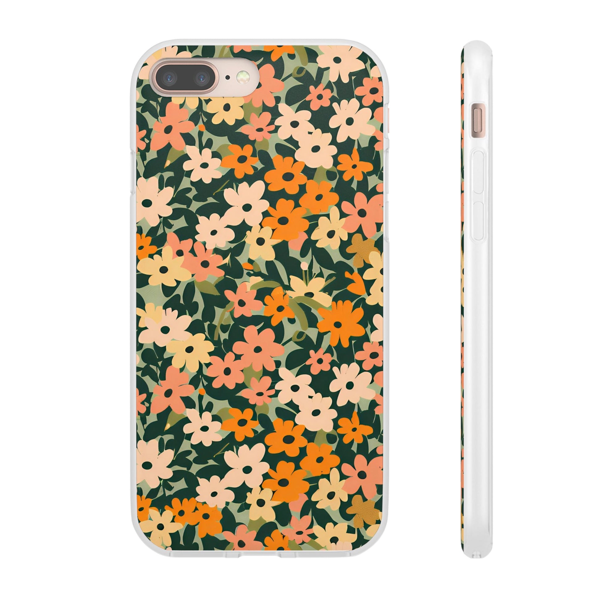 Vibrant Floral Clear Phone Case, Artsulli - Art is Long, Life is Short, Phone Case, Size, iPhone 8 Plus, , , , , 22203319689023466207