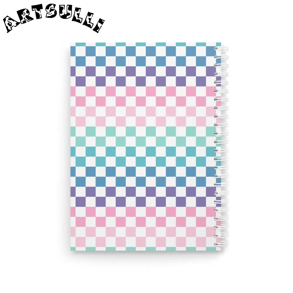 JAKKOUTTHEBXX Vaporwave Rainbow Checkerboard Multi-Color Spiral