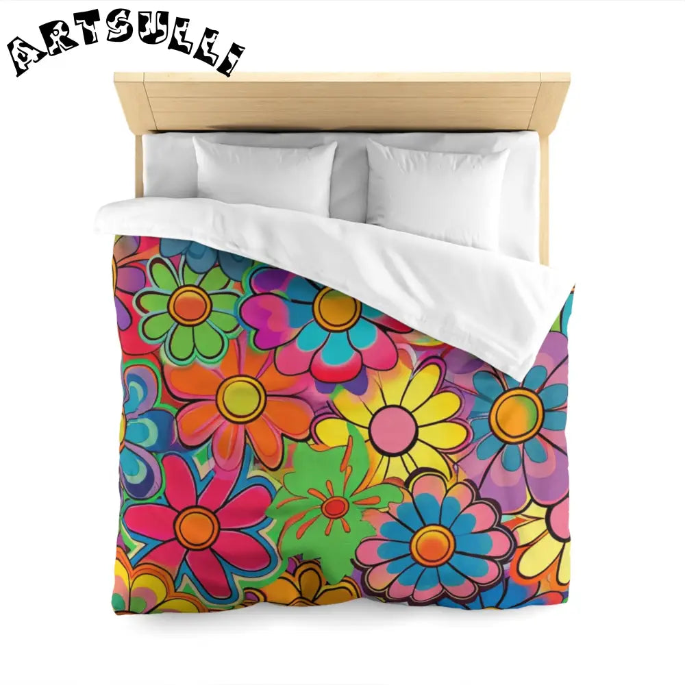 JAKKOUTTHEBXX Chromatic Daisy Dream Microfiber Duvet Cover