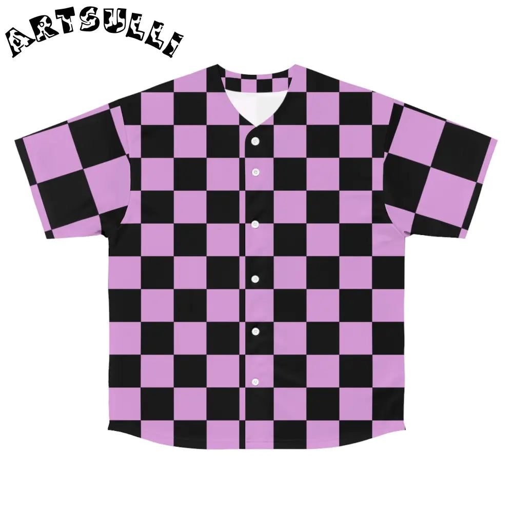 JAKKOUTTHEBXX Pixel Punk Vision Men’s Baseball Jersey (AOP)