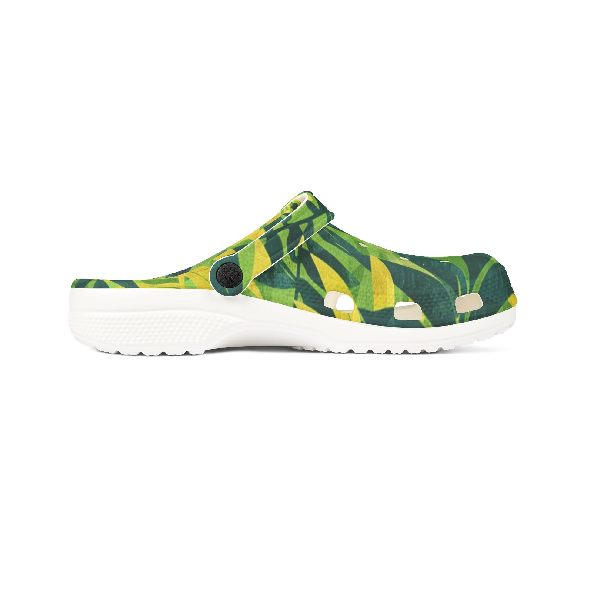Green Leaf x Yellow Leaf x Tropical x Jungle EVA Foam Rubber Shoes (AOP), Artsulli - Art is Long, Life is Short, Shoes, , , , , , , 