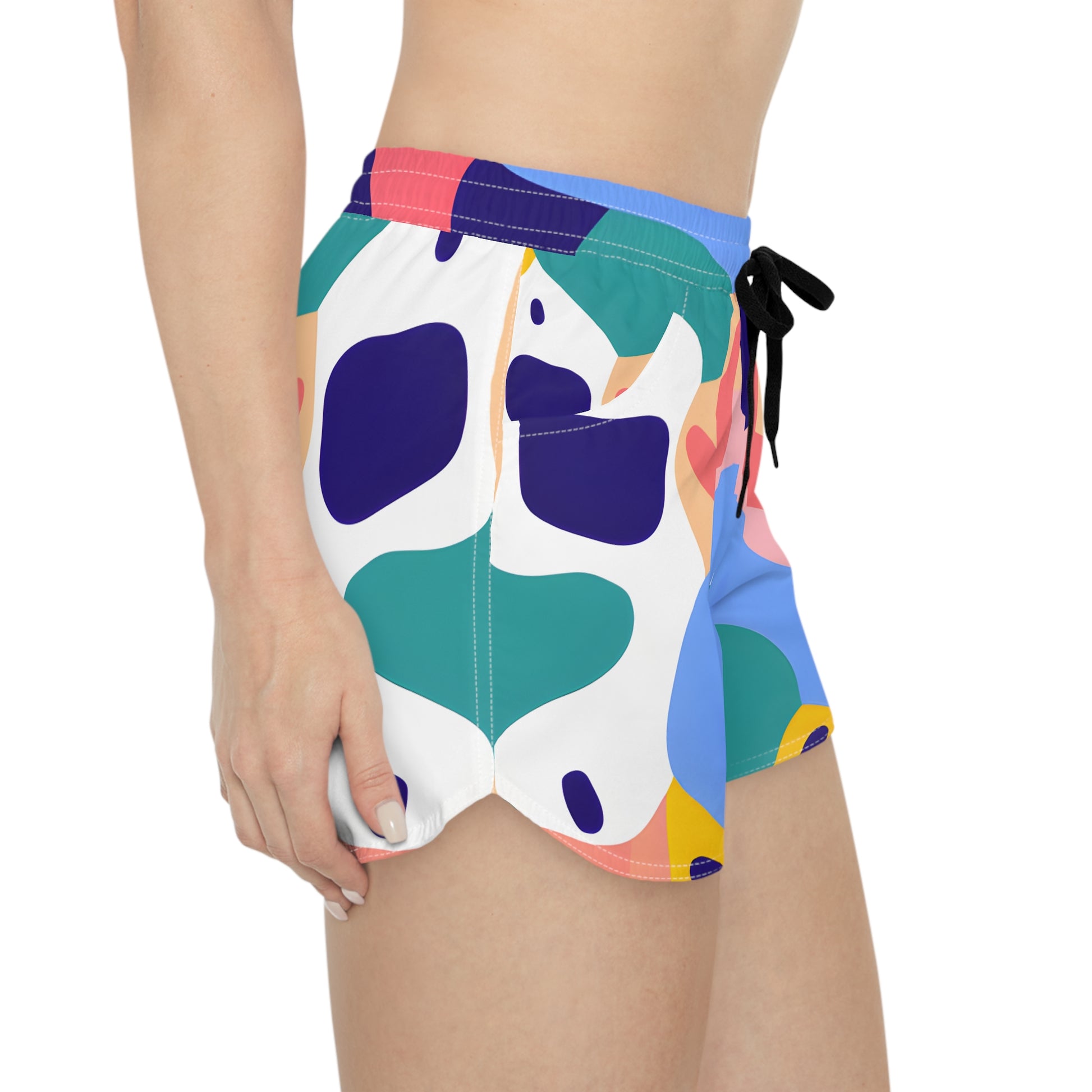 Lush Risograph Jungle Women's Casual Shorts (AOP), Artsulli - Art is Long, Life is Short, All Over Prints, , , , , , , 