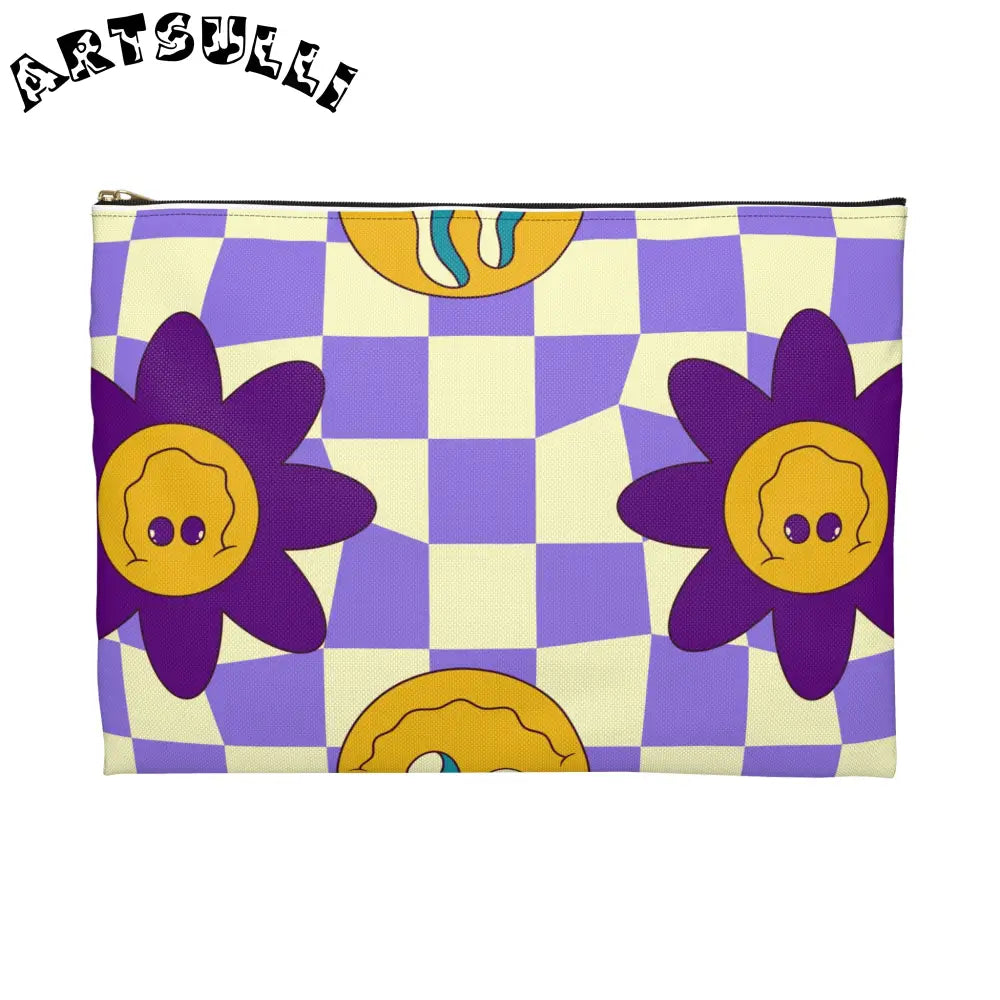 JAKKOUTTHEBXX Trippy Flower Power Motifs Accessory Pouch