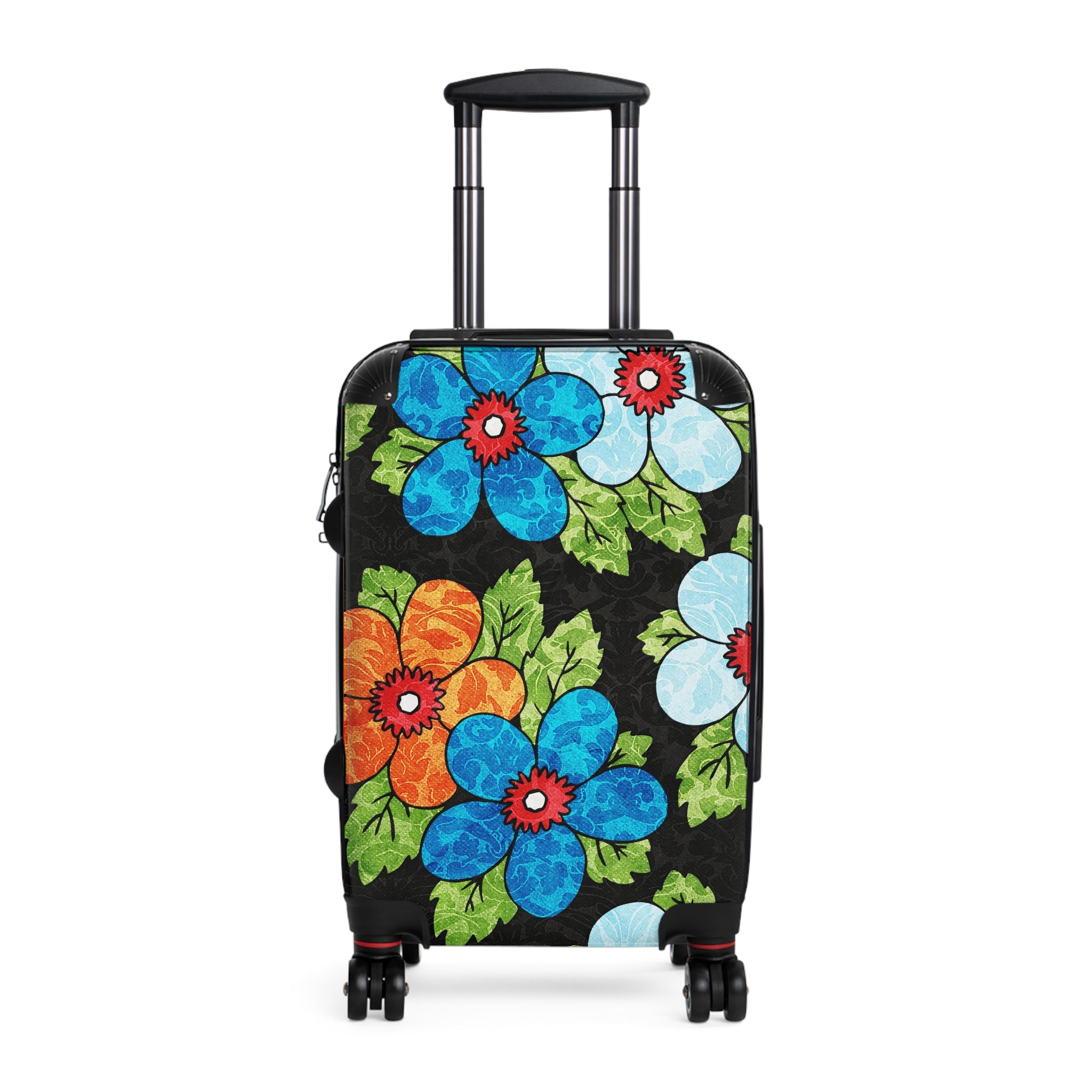 Groovy Black Floral Kl II Suitcase, Artsulli - Art is Long, Life is Short, Bags, Size, Small, Color, Black, , , 12871137478398647711