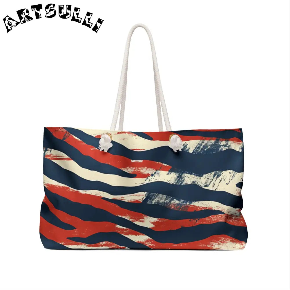 JAKKOUTTHEBXX Capricious Tiger Wave Weekender Bag JAKKOUTTHEBXX
