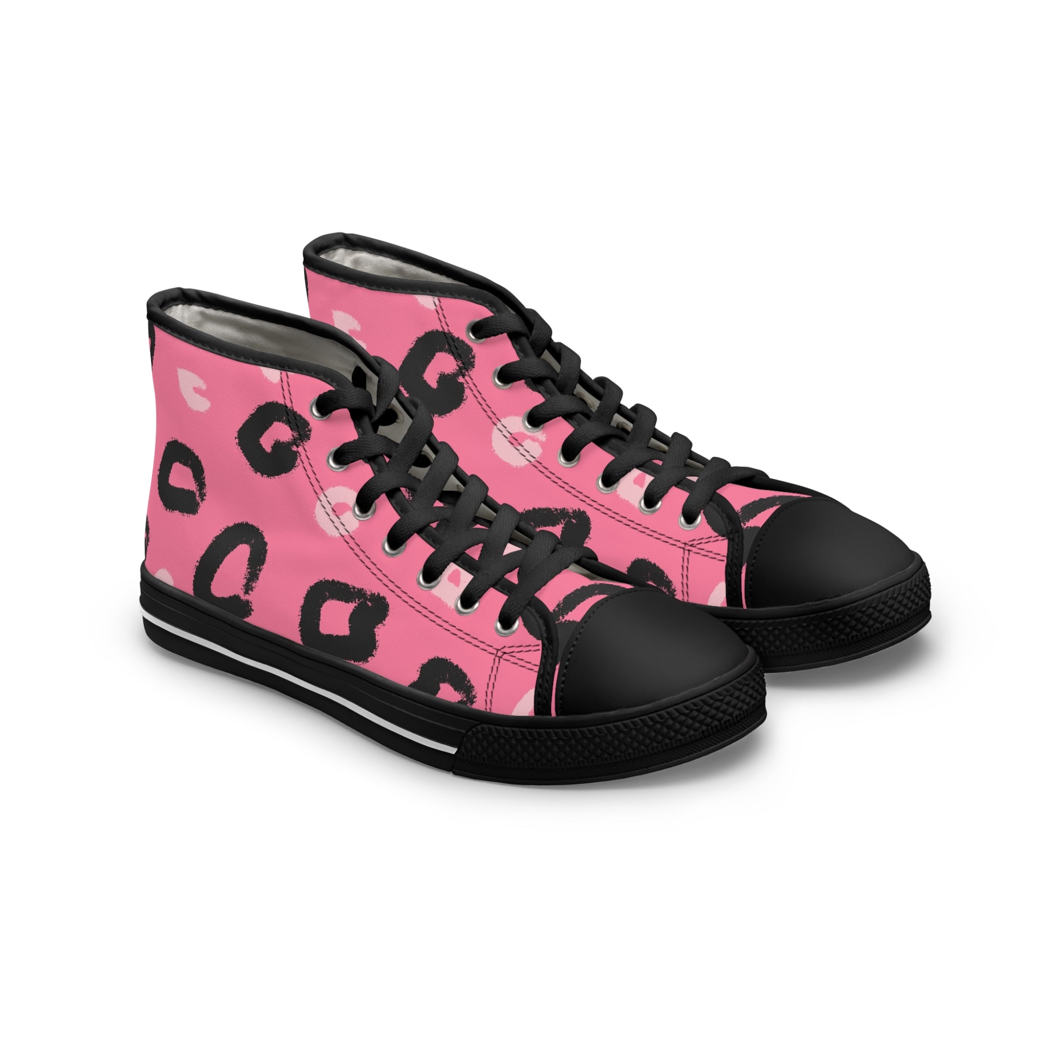 Focusing on the Leopard Women's High Top Sneakers