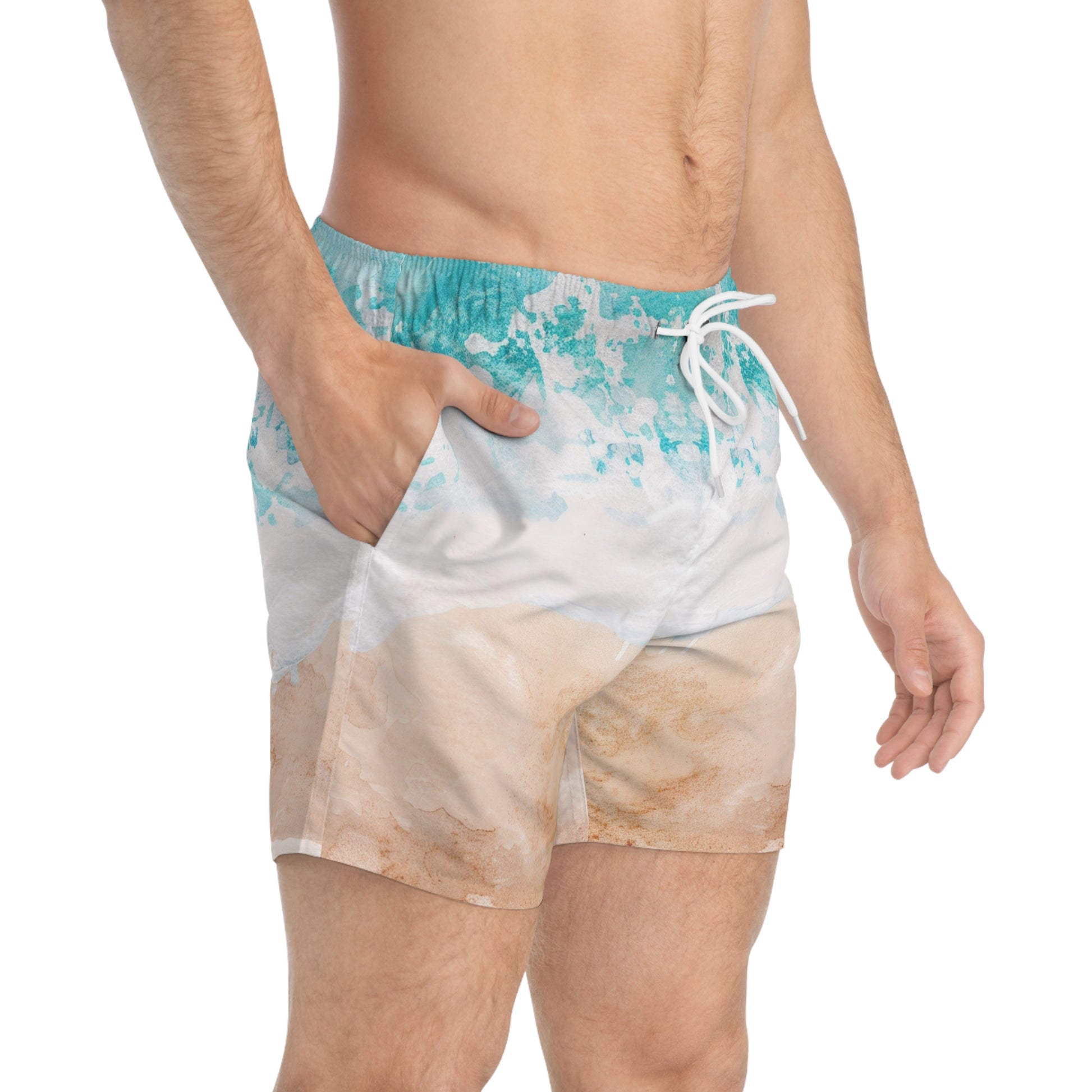 Seashore Swim Trunks (AOP), Artsulli - Art is Long, Life is Short, All Over Prints, , , , , , , 