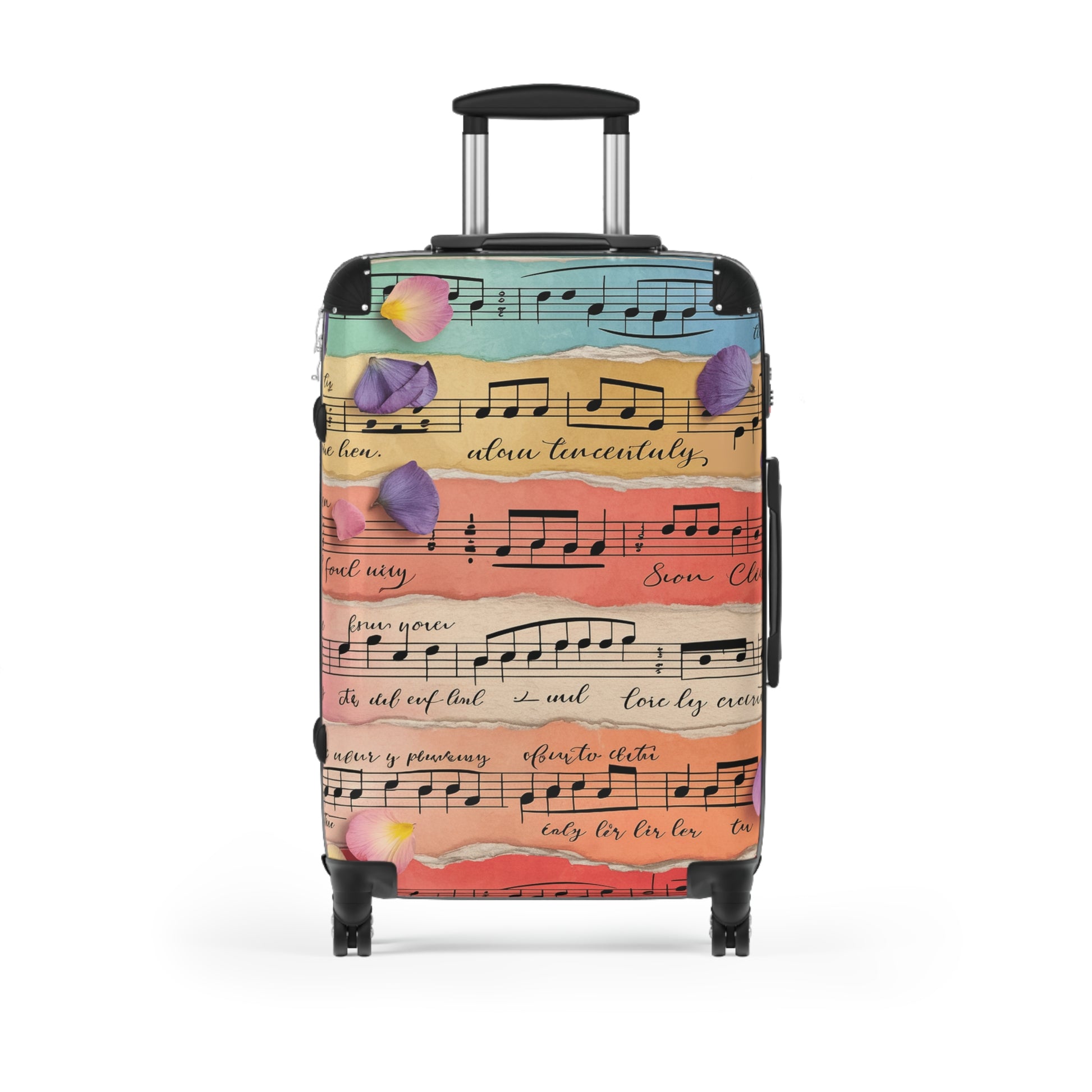 Torn Type Beat Sheet Music Multi-Color Suitcase, Artsulli - Art is Long, Life is Short, Bags, Size, Medium, Color, Black, , , 15771000148099371183