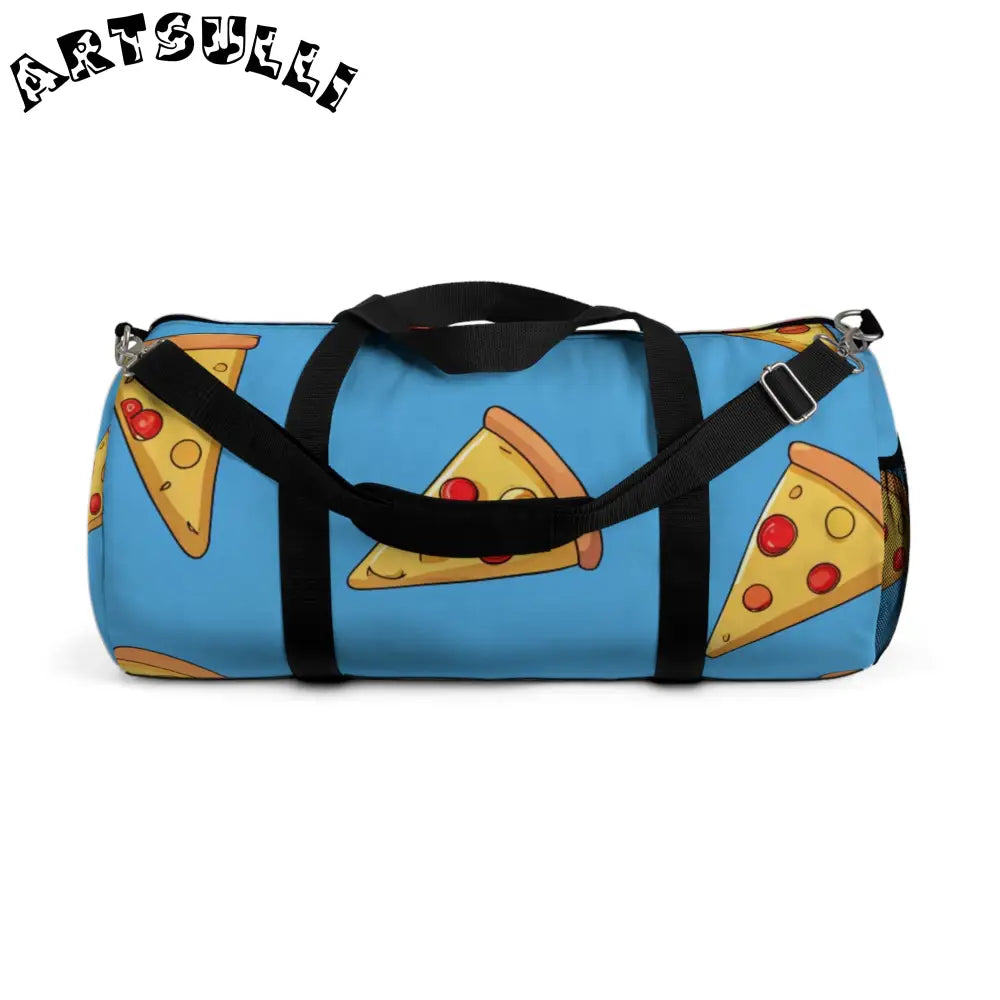 JAKKOUTTHEBXX Blue Pizza Dreamscape Duffel Bag JAKKOUTTHEBXX
