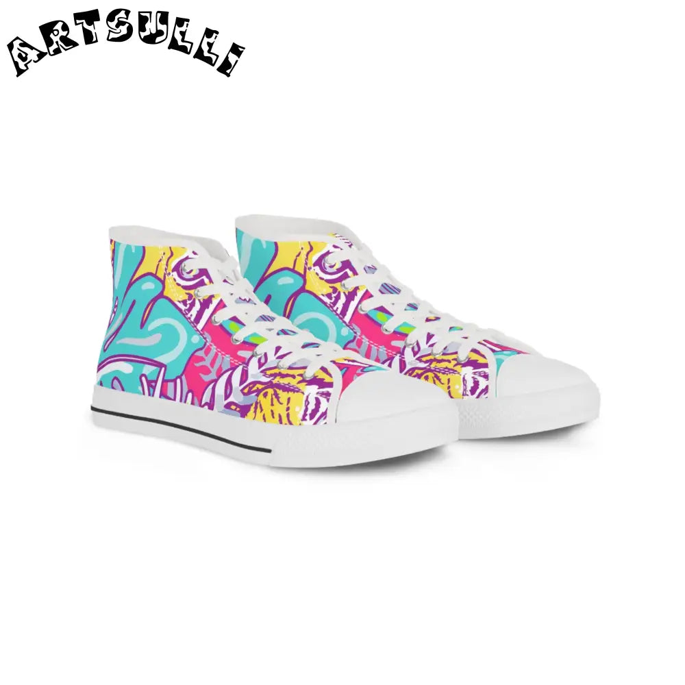 JAKKOUTTHEBXX Tropical Jungle Tigers Torquise and Purple Men’s High