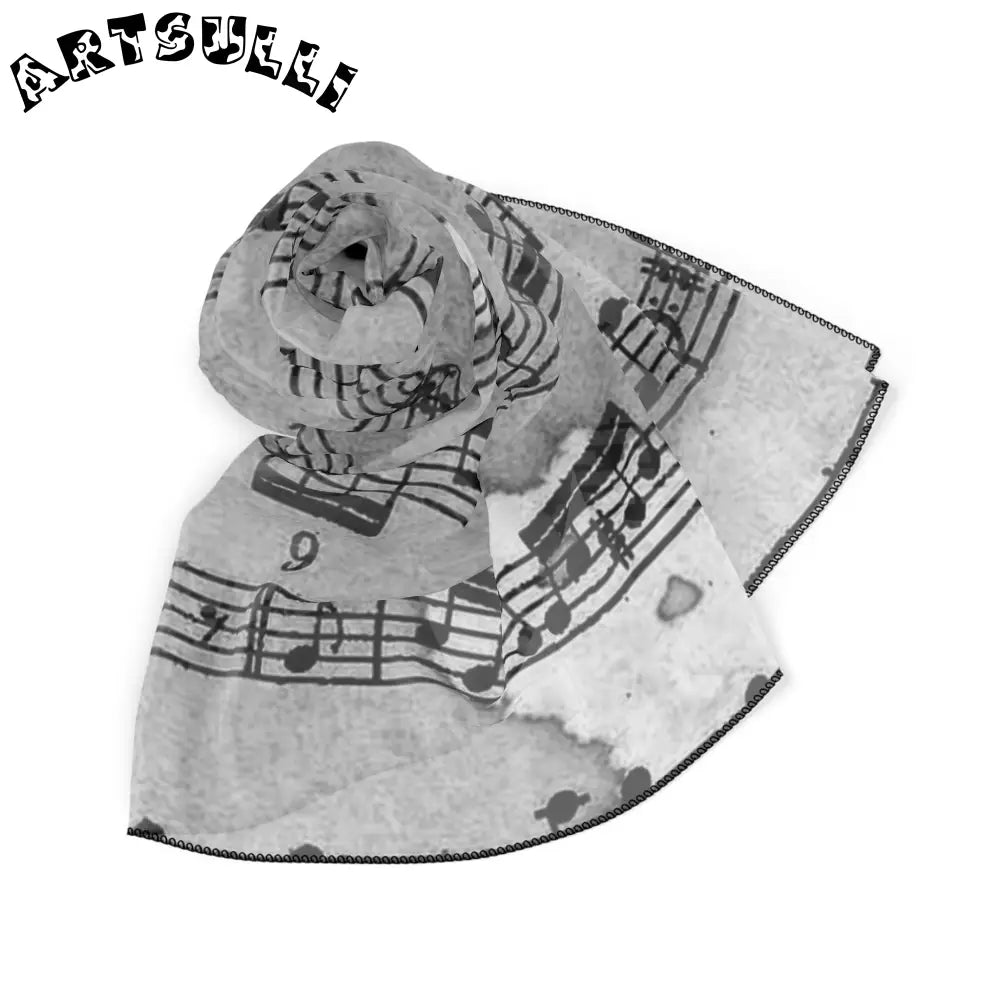 JAKKOUTTHEBXX Crumpled Sheet Music Scarf 2025