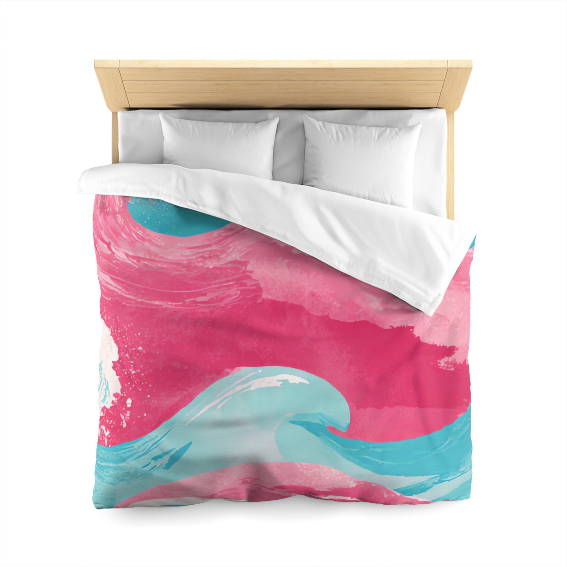 The Great Pastelwave Pink and Blue Microfiber Duvet Cover, Artsulli - Art is Long, Life is Short, Home Decor, , , , , , , 
