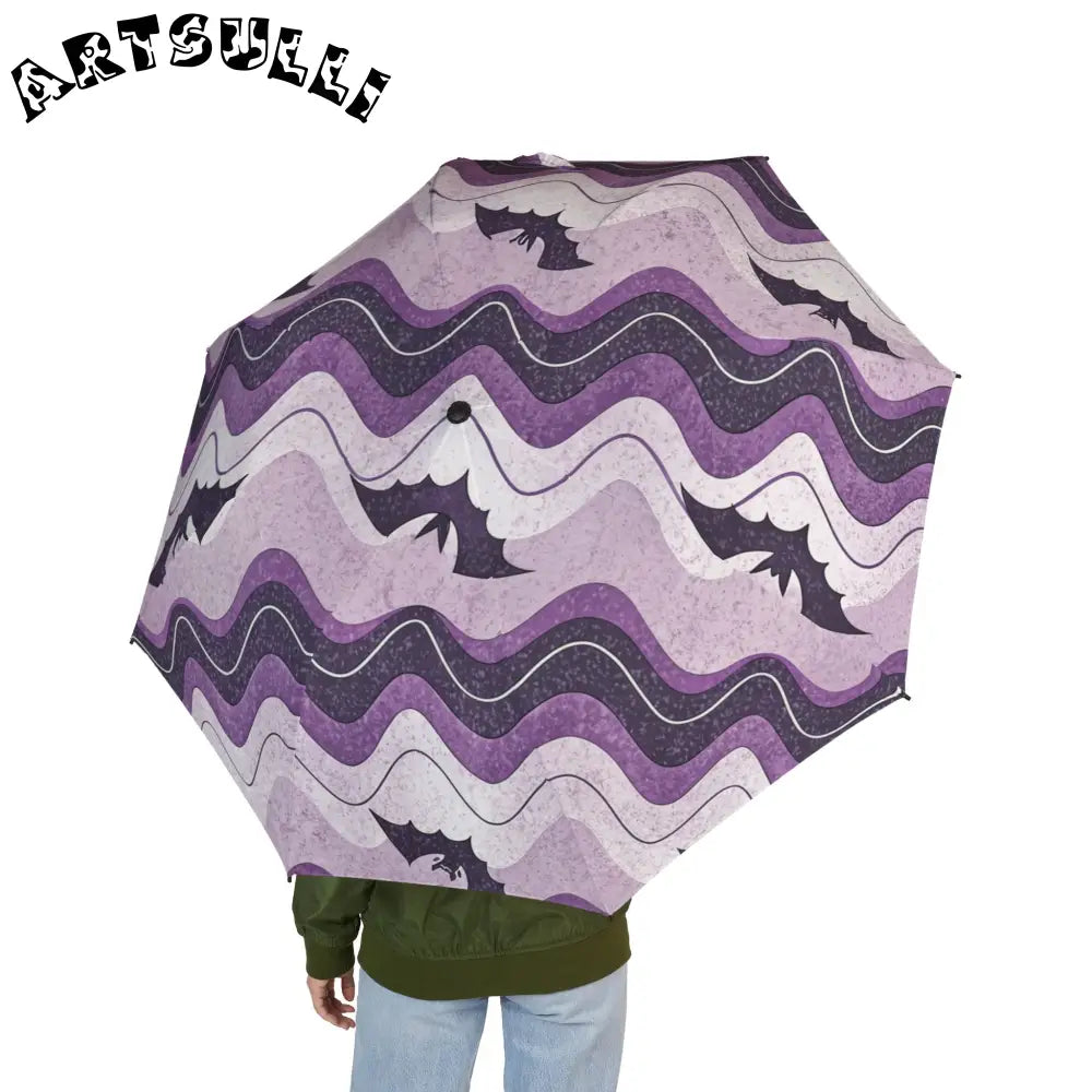 JAKKOUTTHEBXX Bat Wave Semi-Automatic Foldable Umbrella
