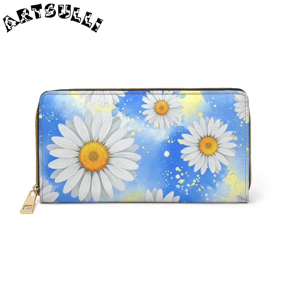 JAKKOUTTHEBXX Daisies Zipper Wallet JAKKOUTTHEBXX Artsulli - Art