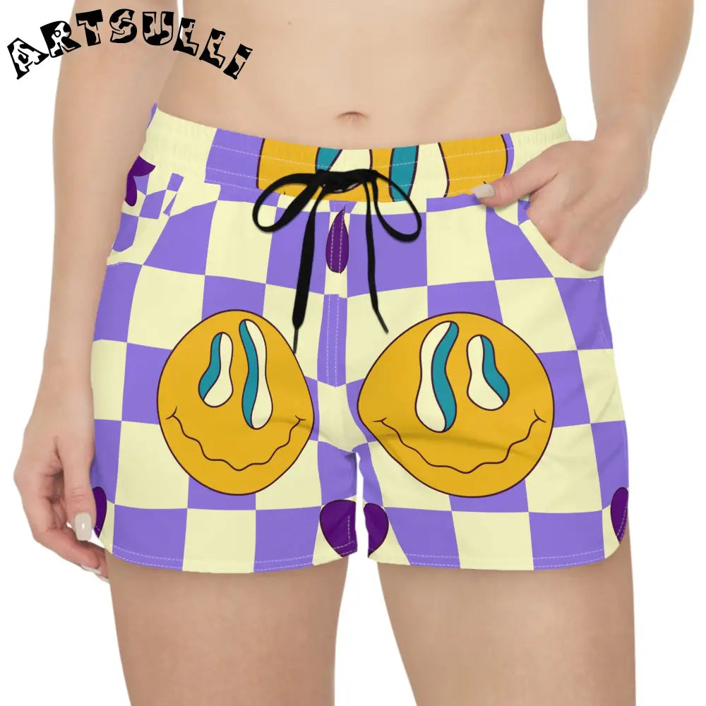 JAKKOUTTHEBXX Rave Garden Grins Women’s Casual Shorts (AOP)