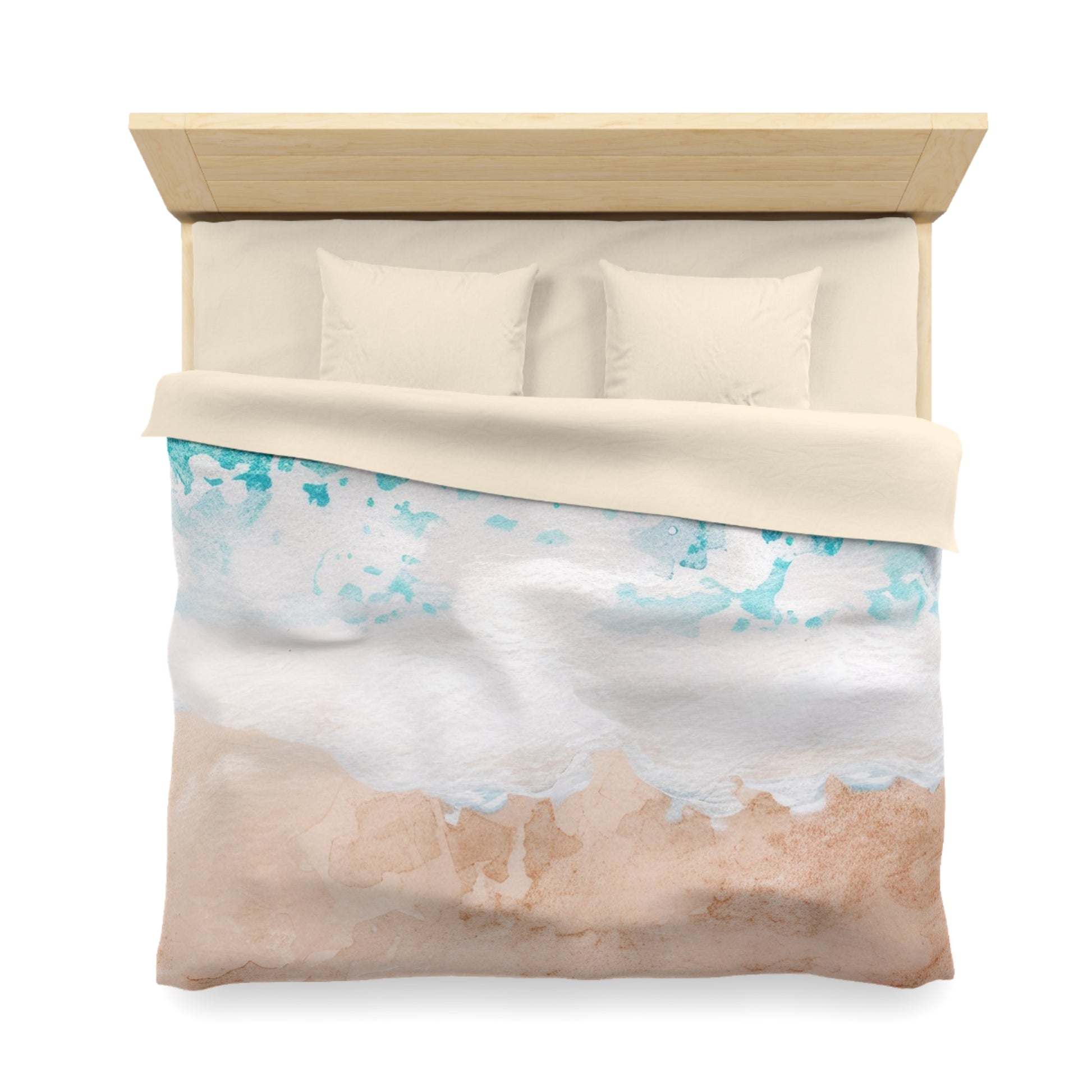 Seashore Microfiber Duvet Cover, Artsulli - Art is Long, Life is Short, Home Decor, , , , , , , 