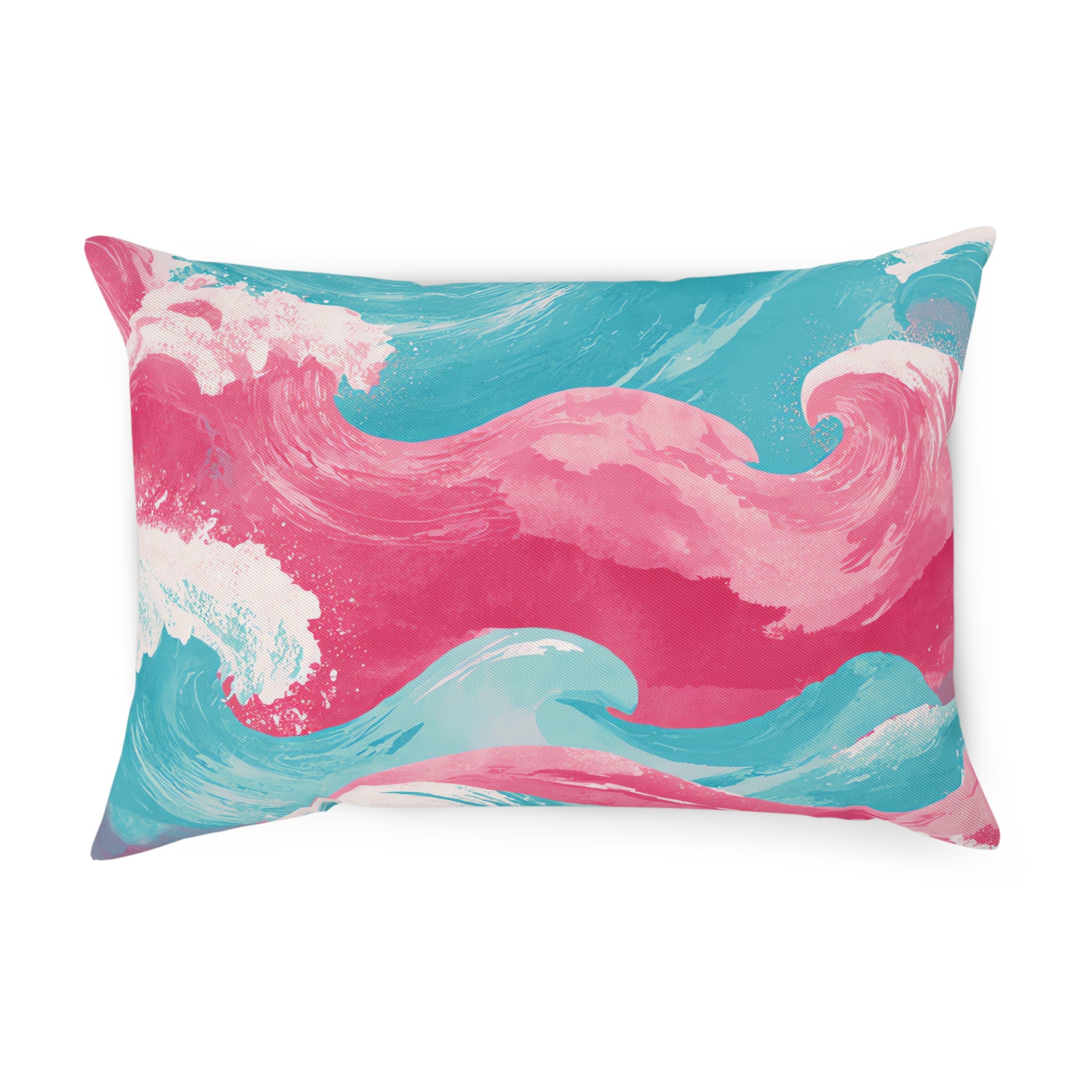 The Great Pastelwave Pink and Blue Cushion, Artsulli - Art is Long, Life is Short, Home Decor, Size, 19.7" × 13.8", , , , , 14449548219125846934