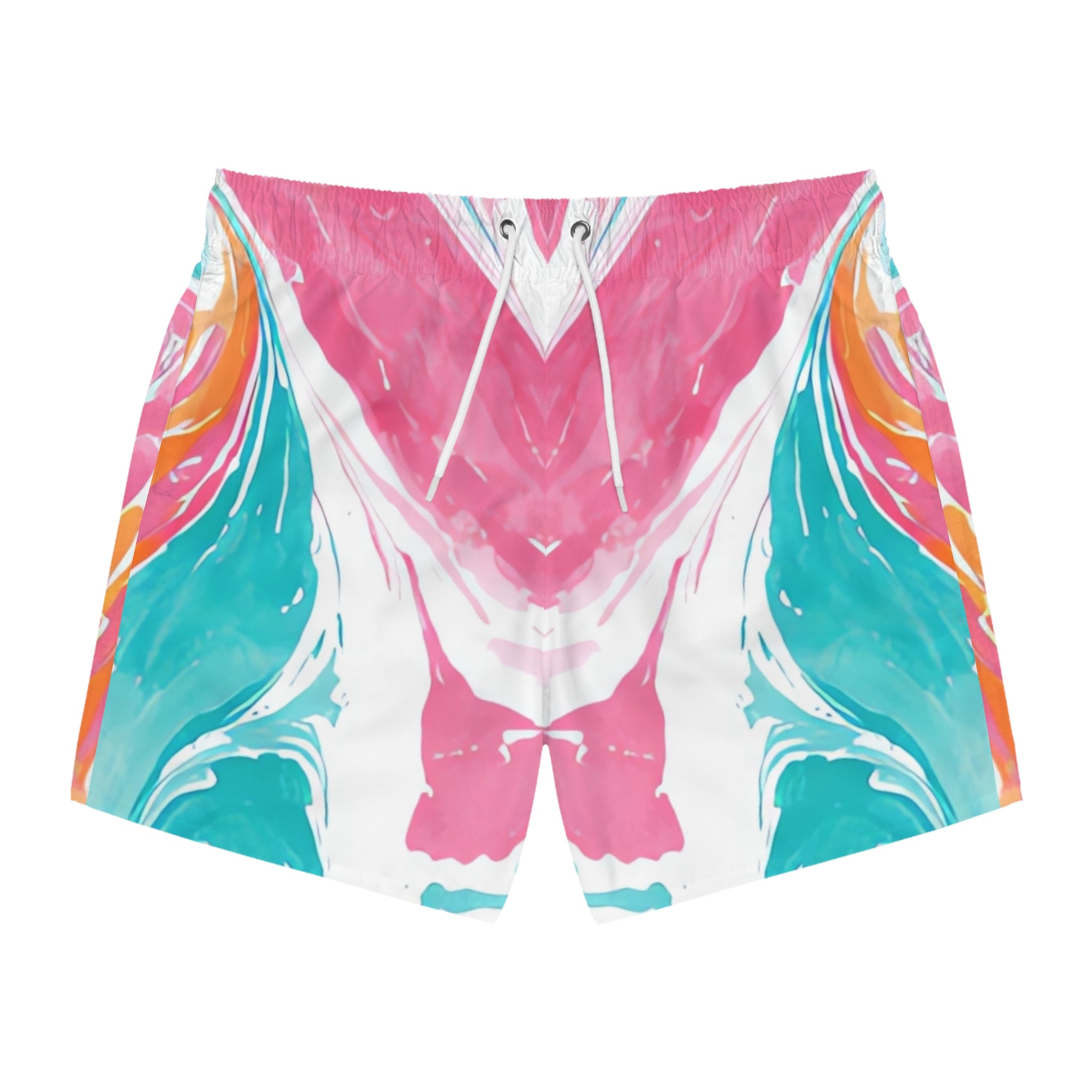 Liquid Pastel Spill Multi-Color Swim Trunks (AOP), Artsulli - Art is Long, Life is Short, All Over Prints, Size, XS, Color, Seam thread color automatically matched to design, , , 13227911097089430858