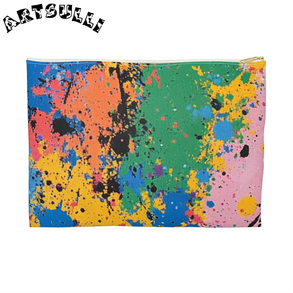 JAKKOUTTHEBXX The Colors Of Paint Splatter Accessory Pouch