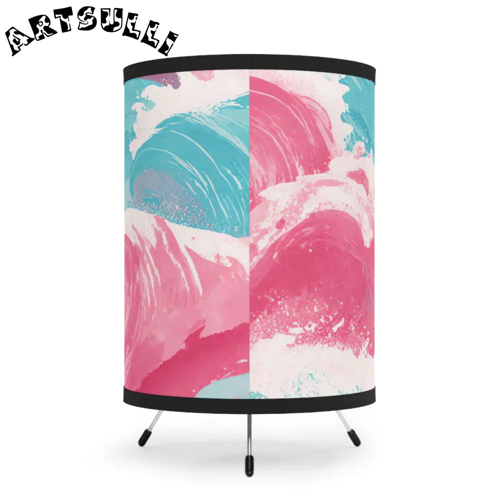 JAKKOUTTHEBXX The Great Pastelwave Pink and Blue Tripod Lamp
