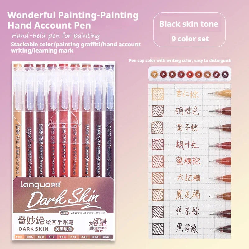 Buy The Best By Artsulli - Art is Long Life Short - LANGUO New Colors 72/9 Morandi Gel Pen Student Diary Scrapbook Painting DIY Set Color
