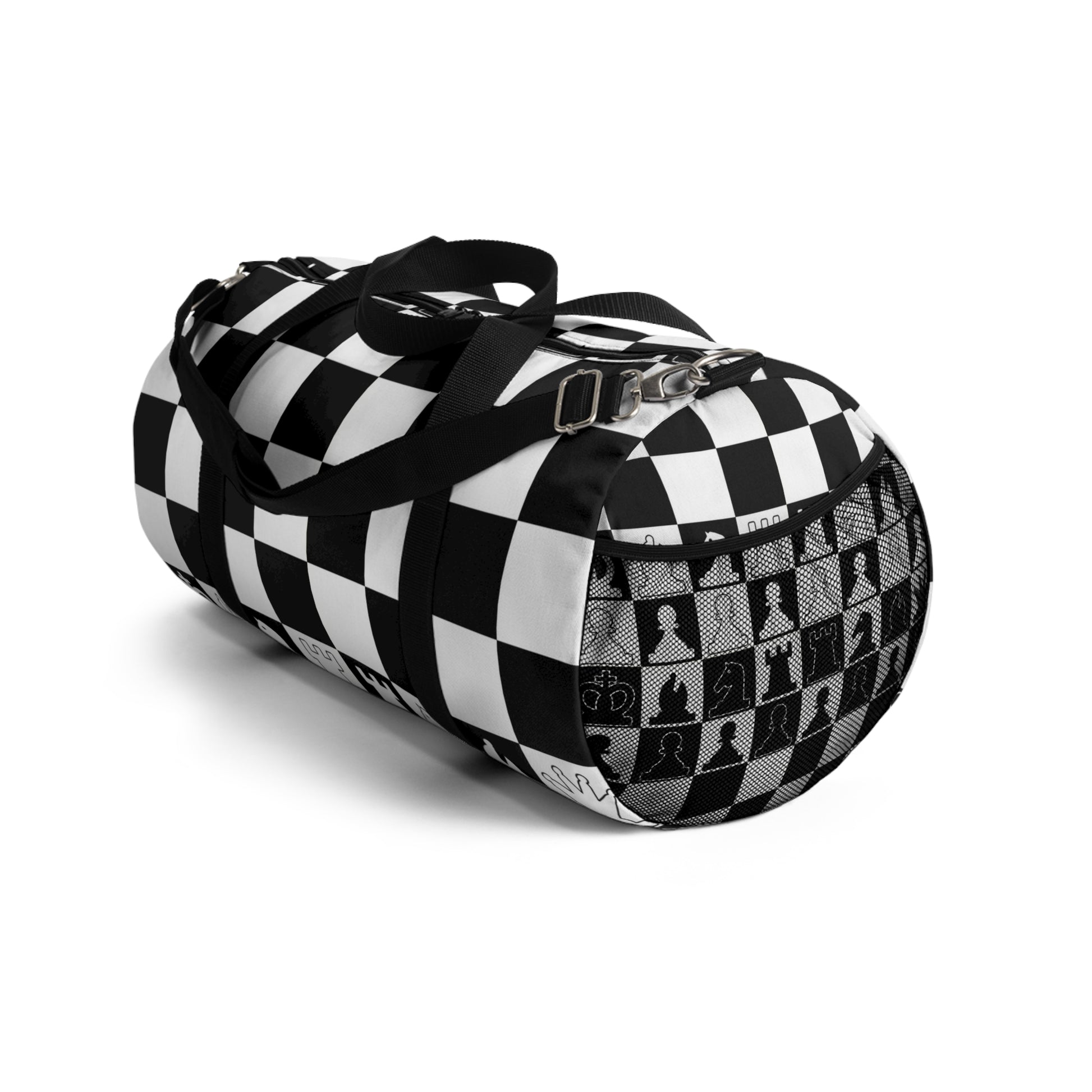 Chessboard White and Black Duffel Bag, Artsulli - Art is Long, Life is Short, Bags, , , , , , , 
