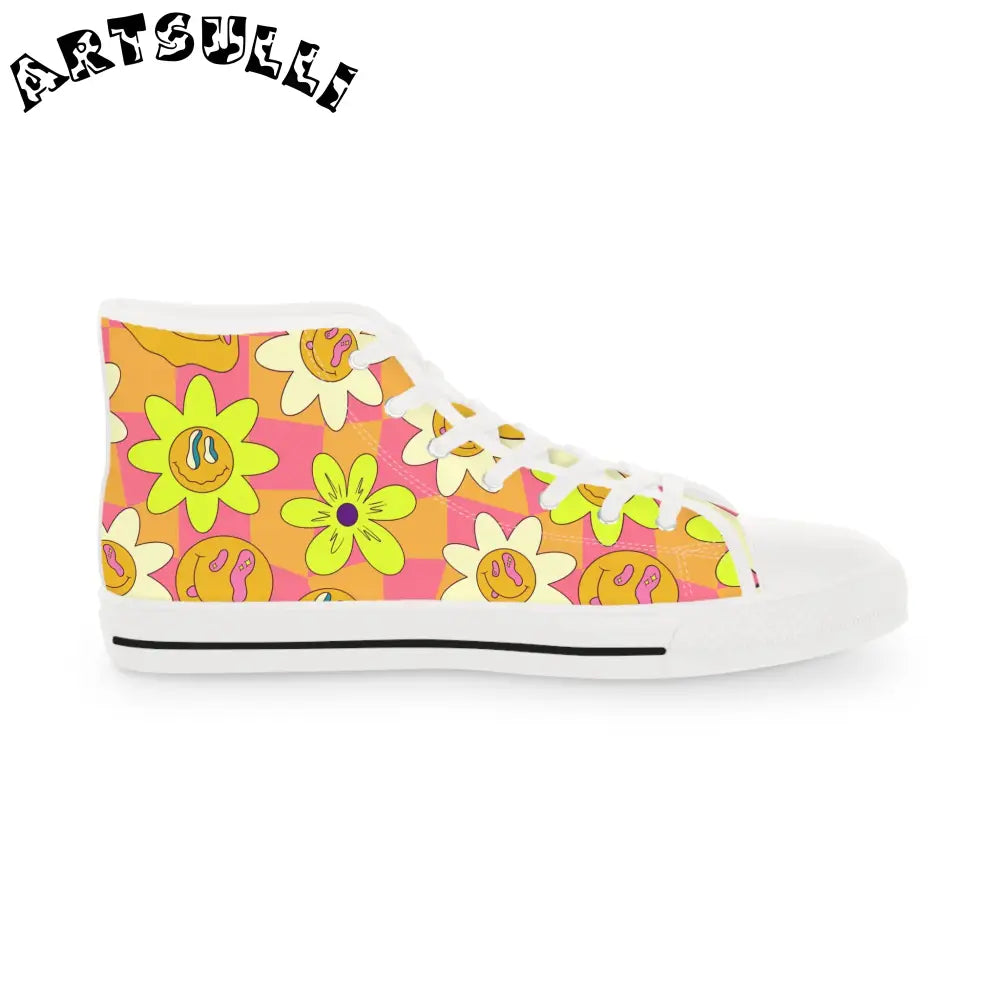 JAKKOUTTHEBXX Trippy Sour Face Rave Men’s High Top Sneakers