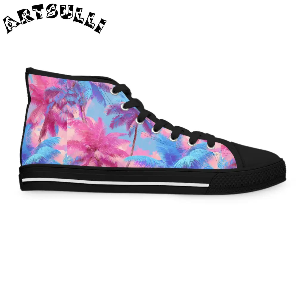 JAKKOUTTHEBXX Ethereal Pastel Palms II Women’s High Top Sneakers