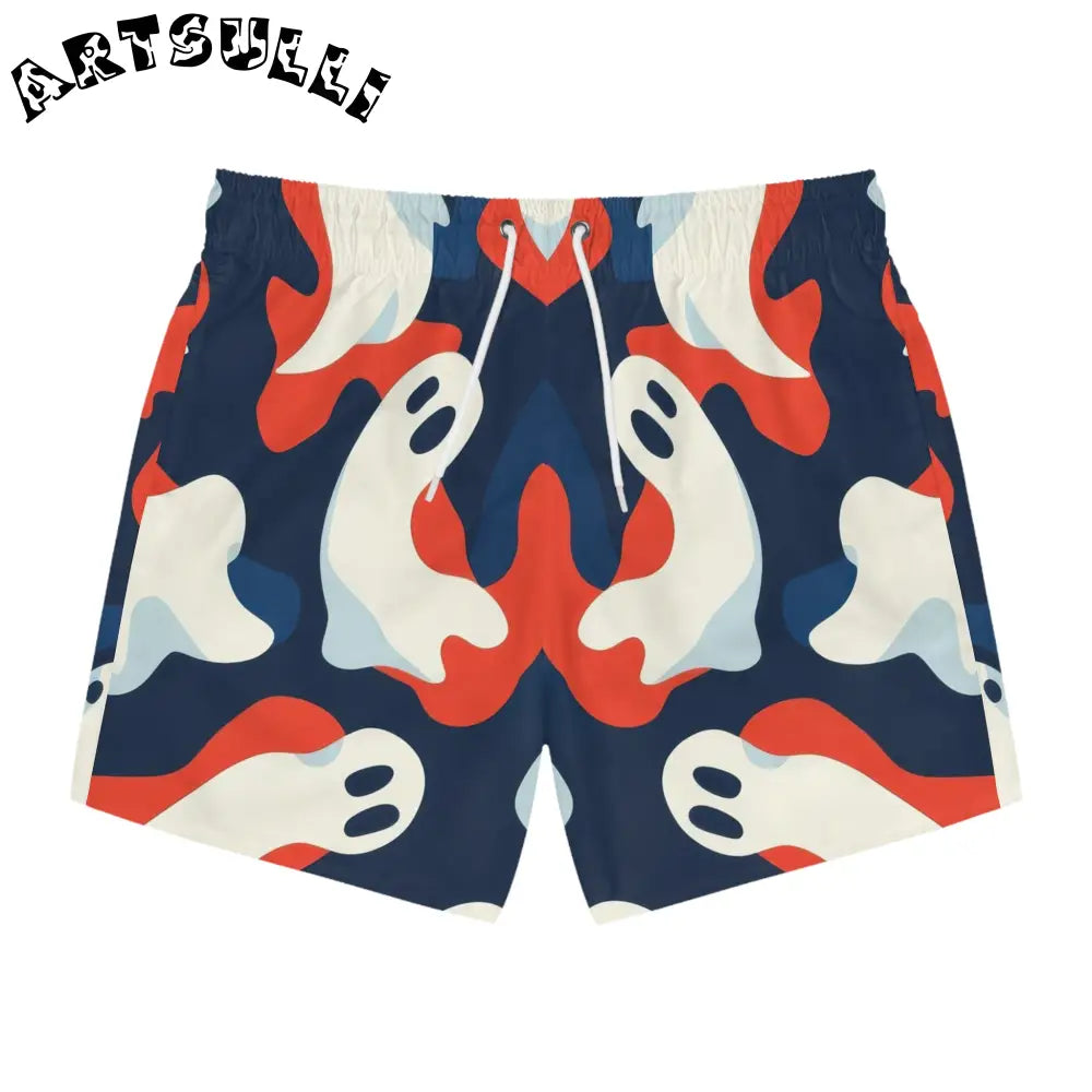 JAKKOUTTHEBXX Camo Ghosts Swim Trunks (AOP) JAKKOUTTHEBXX Artsulli
