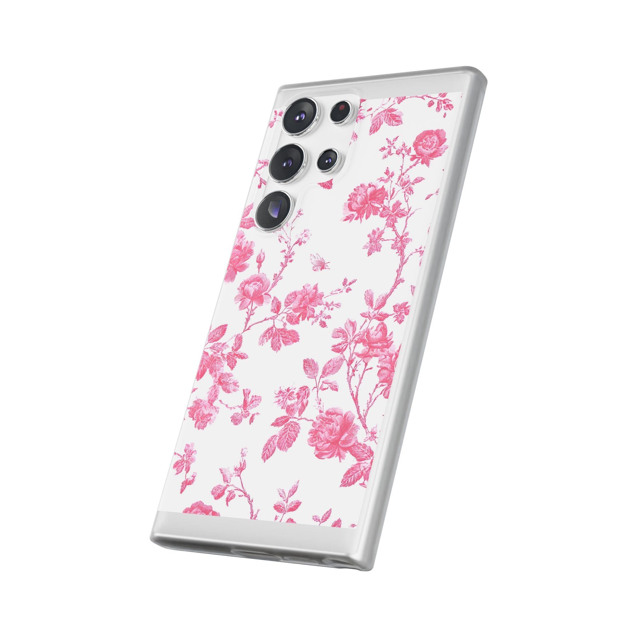 Pink and White Floral iPhone Case