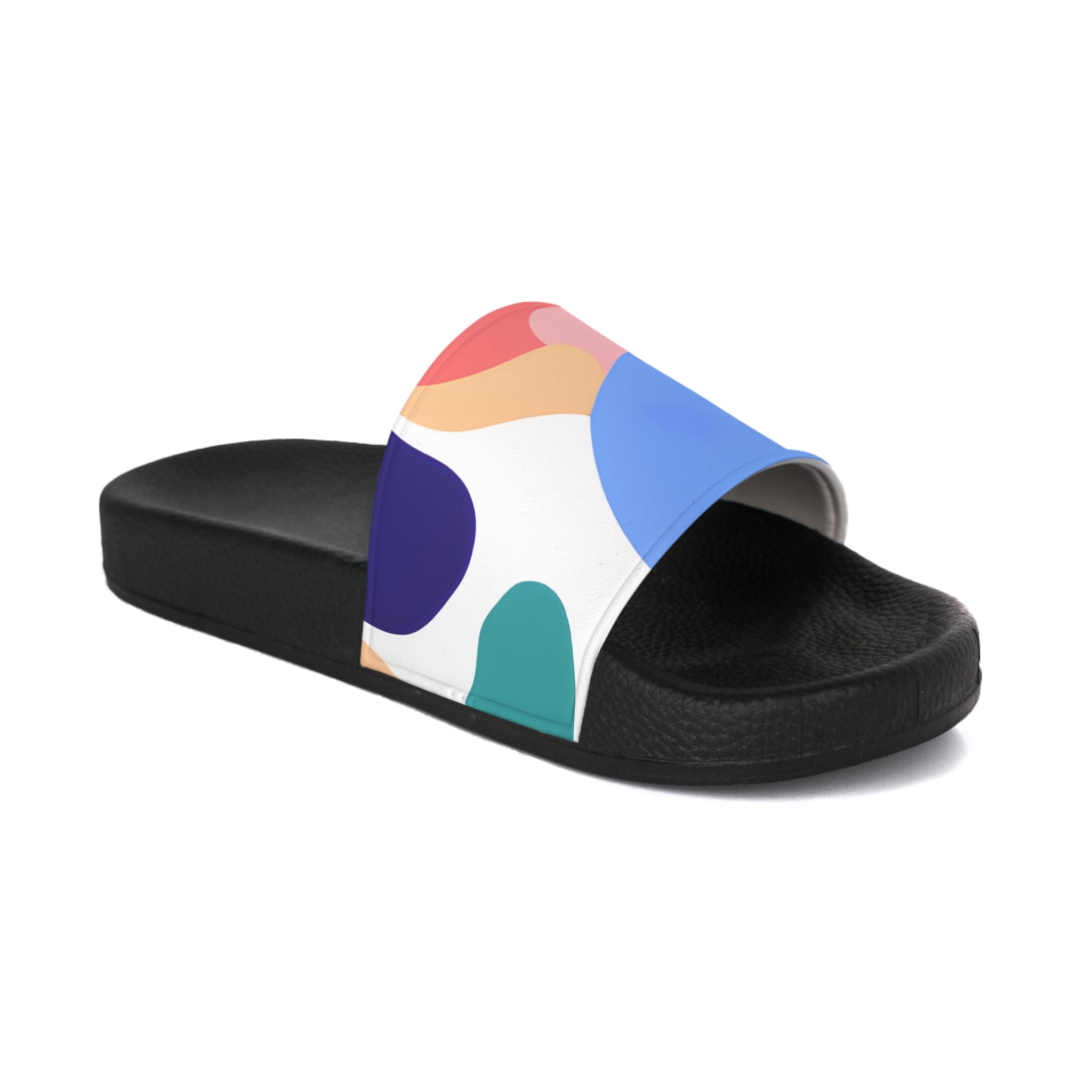 Lush Risograph Jungle Women's Slide Sandals, Artsulli - Art is Long, Life is Short, Shoes, Color, Black sole, Size, US 5, , , 67498992192288