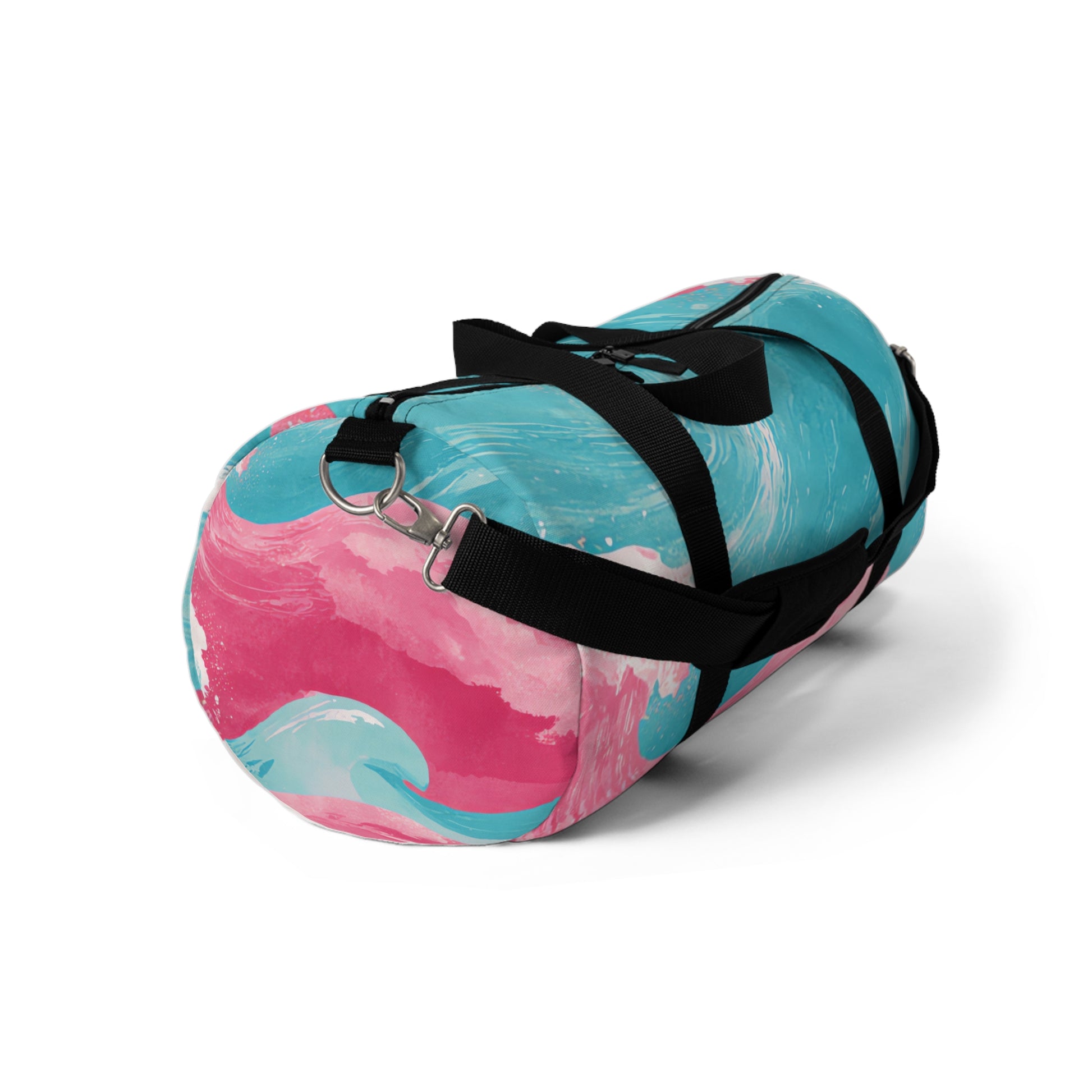 The Great Pastelwave Pink and Blue Duffel Bag, Artsulli - Art is Long, Life is Short, Bags, , , , , , , 