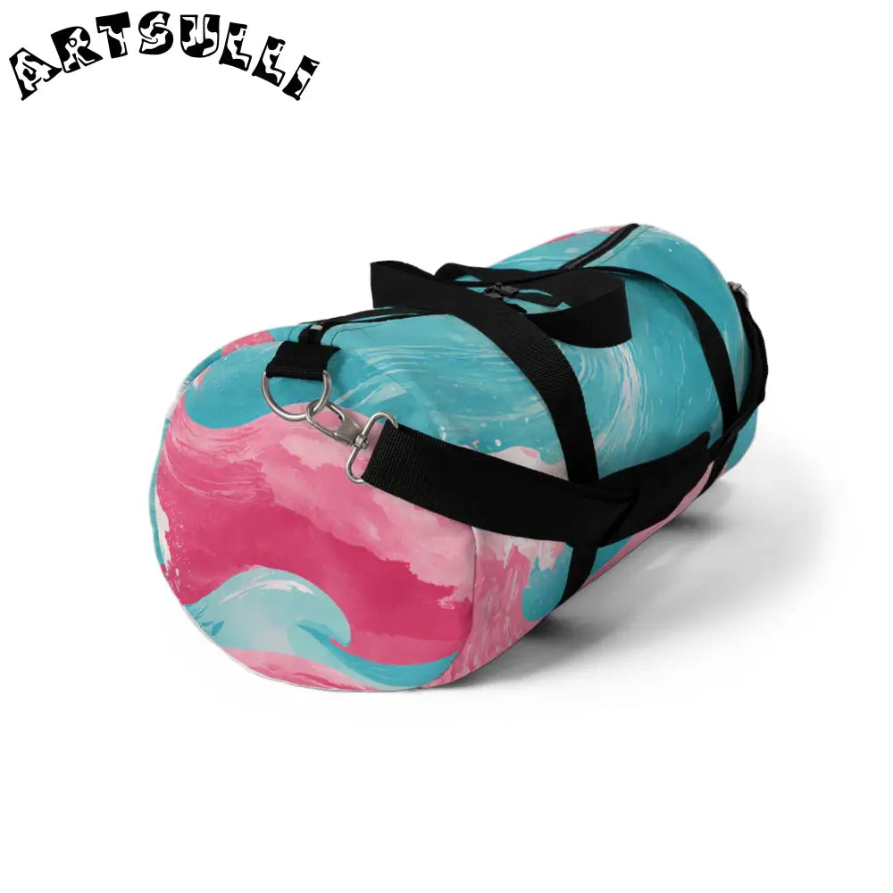 JAKKOUTTHEBXX The Great Pastelwave Pink and Blue Duffel Bag