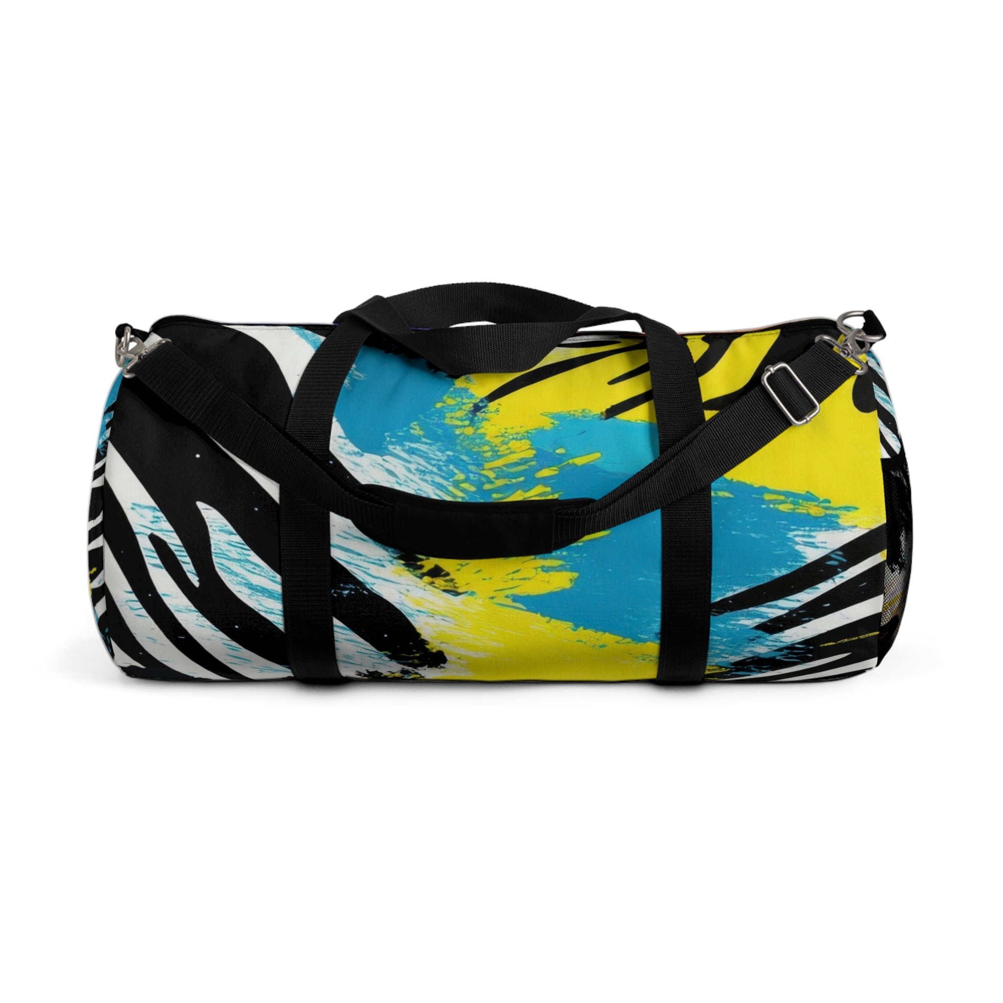 Zebra Stripes x Leapord Print x Paint Splatter Multi-Color Duffel Bag, Artsulli - Art is Long, Life is Short, Bags, Size, Large, , , , , 17726348499010