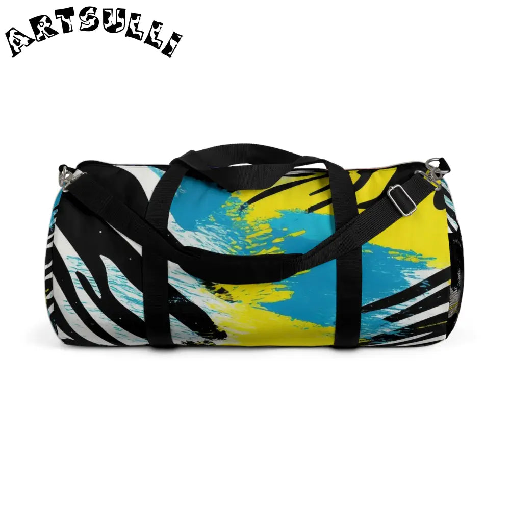 Zebra Stripes x Leapord Print x Paint Splatter Multi-Color Duffel Bag, Artsulli - Art is Long, Life is Short, Bags, Size, Large, , , , , 17726348499010