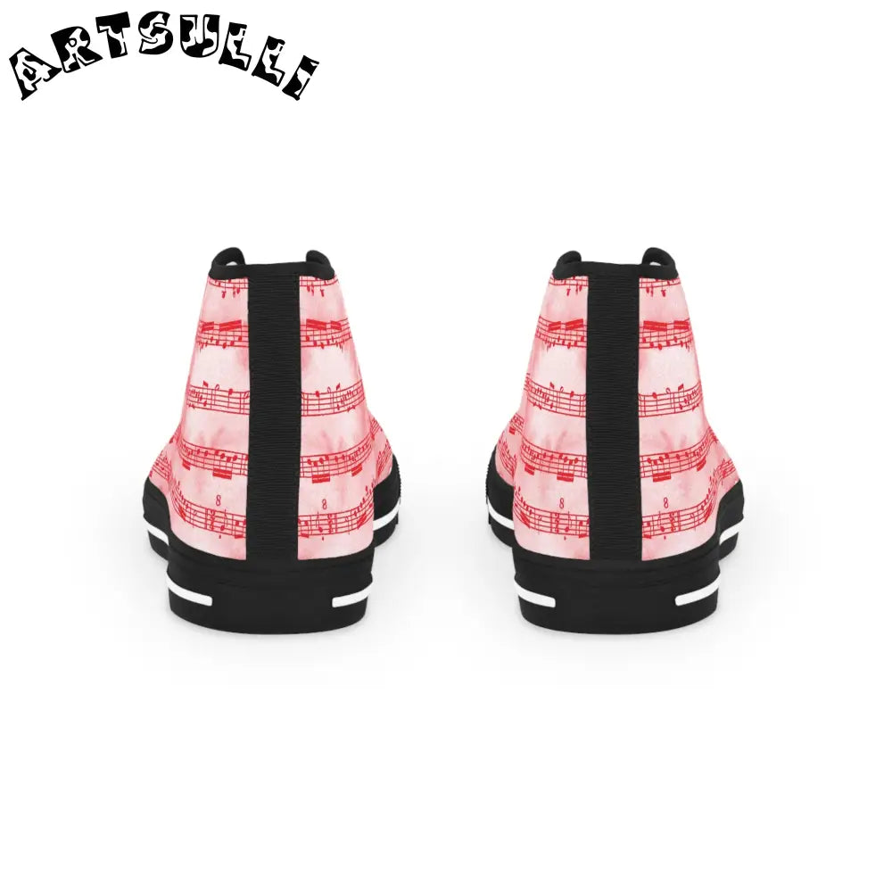 JAKKOUTTHEBXX Pink Musical Note High-Top Sneakers 2025