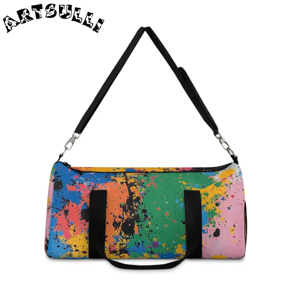 JAKKOUTTHEBXX The Colors Of Paint Splatter Duffel Bag JAKKOUTTHEBXX